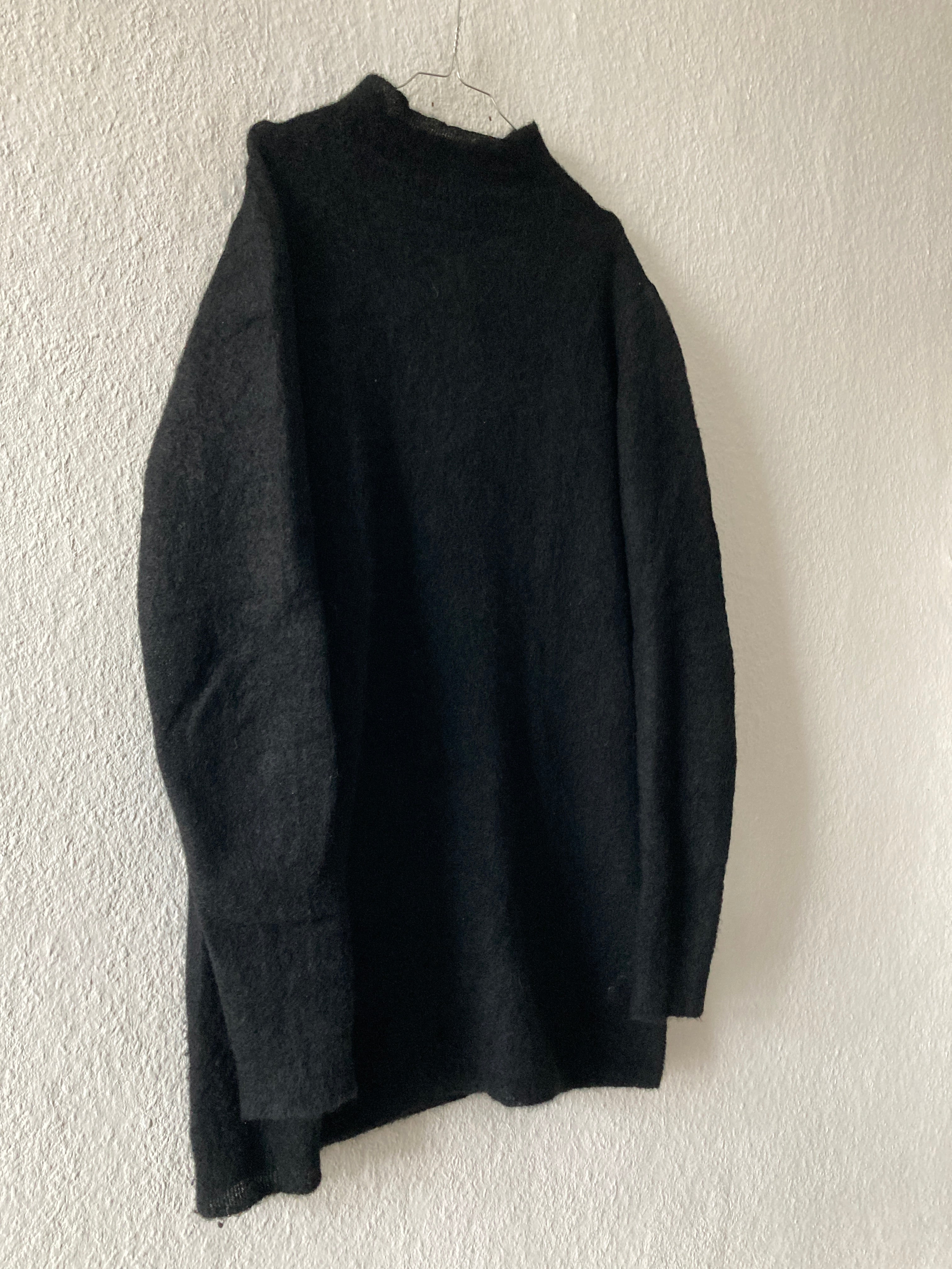 F/W 15 "SPHINX" Black Runway Mohair Turtleneck Rick Owens