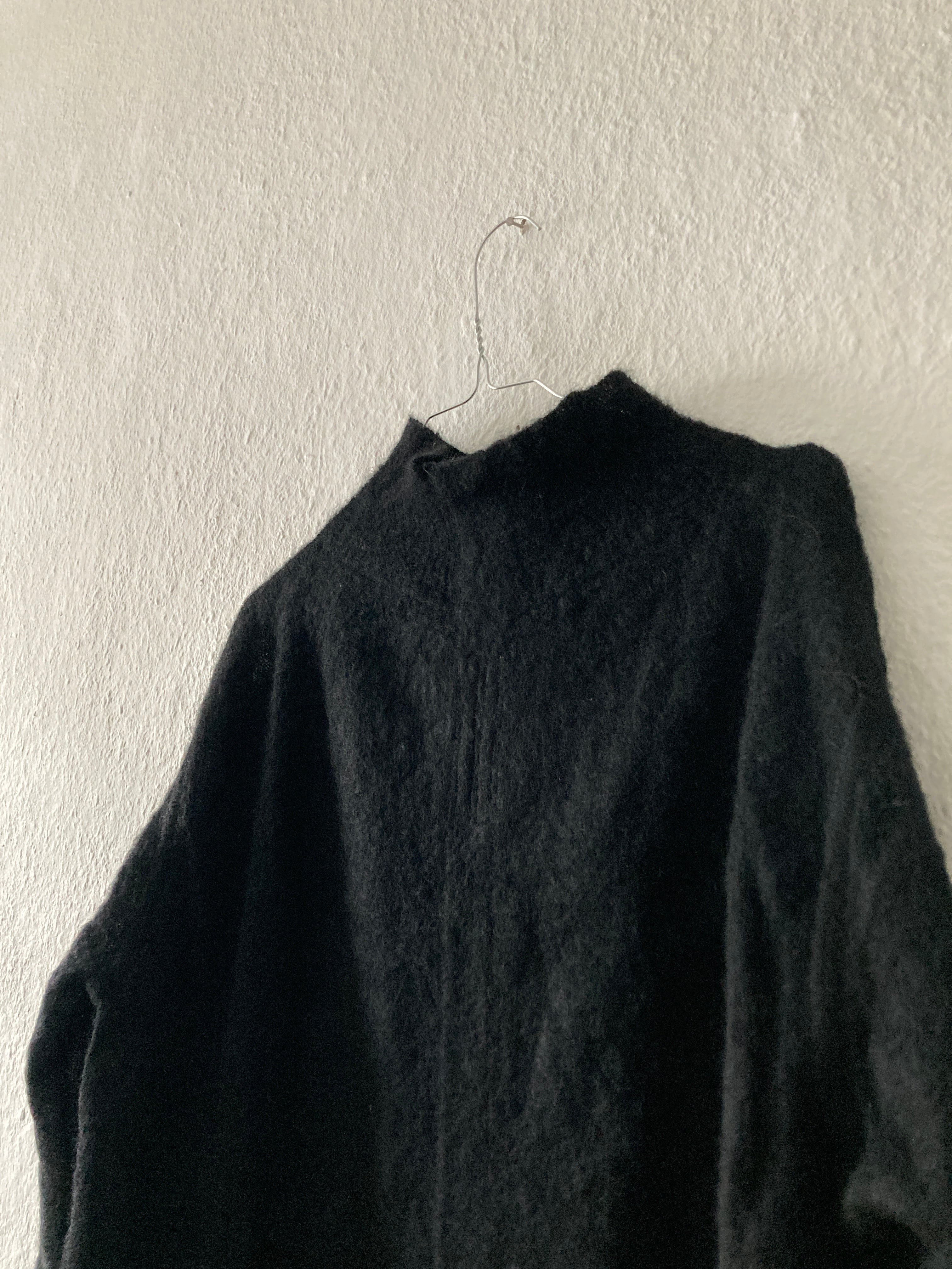F/W 15 "SPHINX" Black Runway Mohair Turtleneck Rick Owens