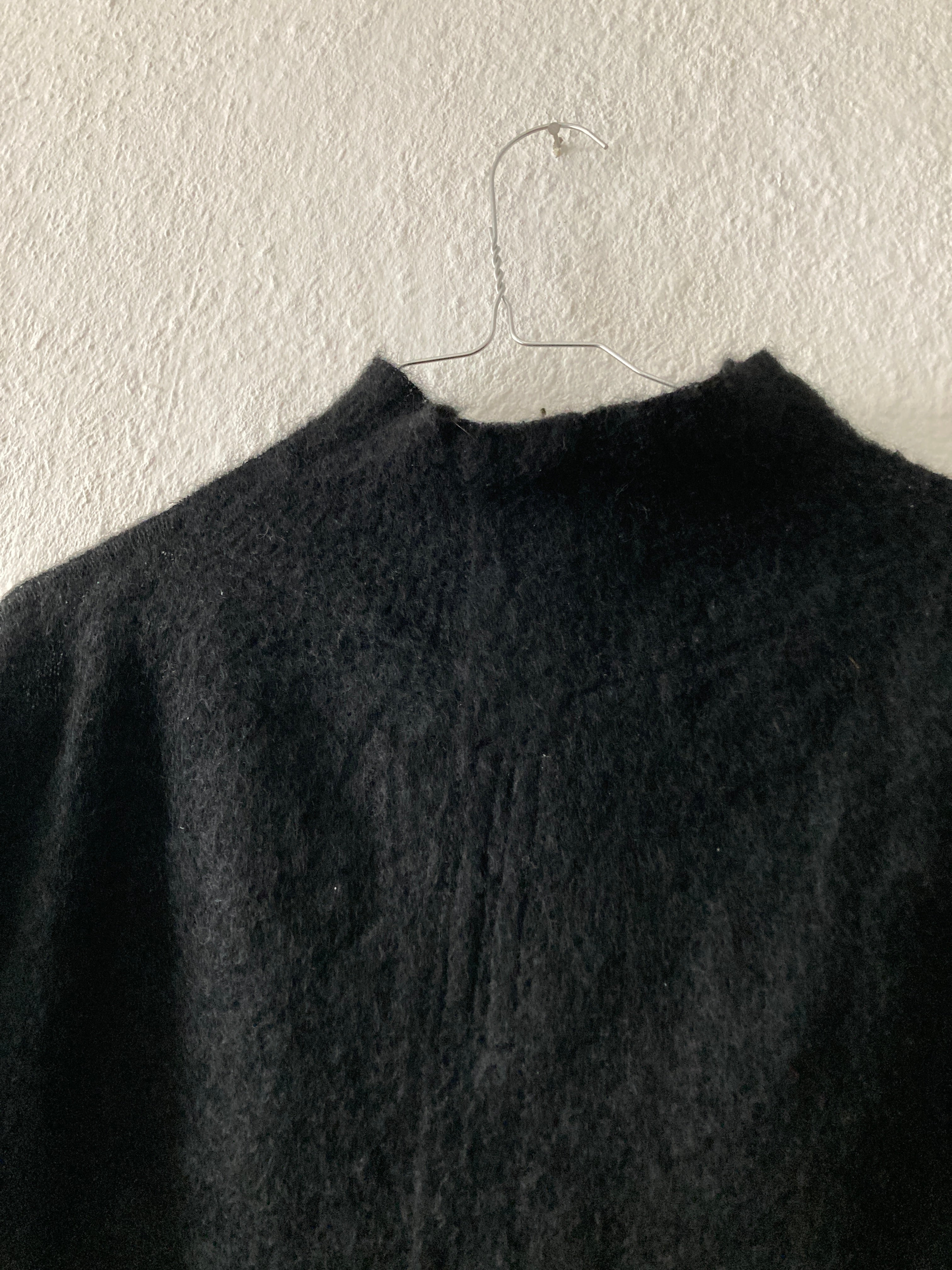 F/W 15 "SPHINX" Black Runway Mohair Turtleneck Rick Owens