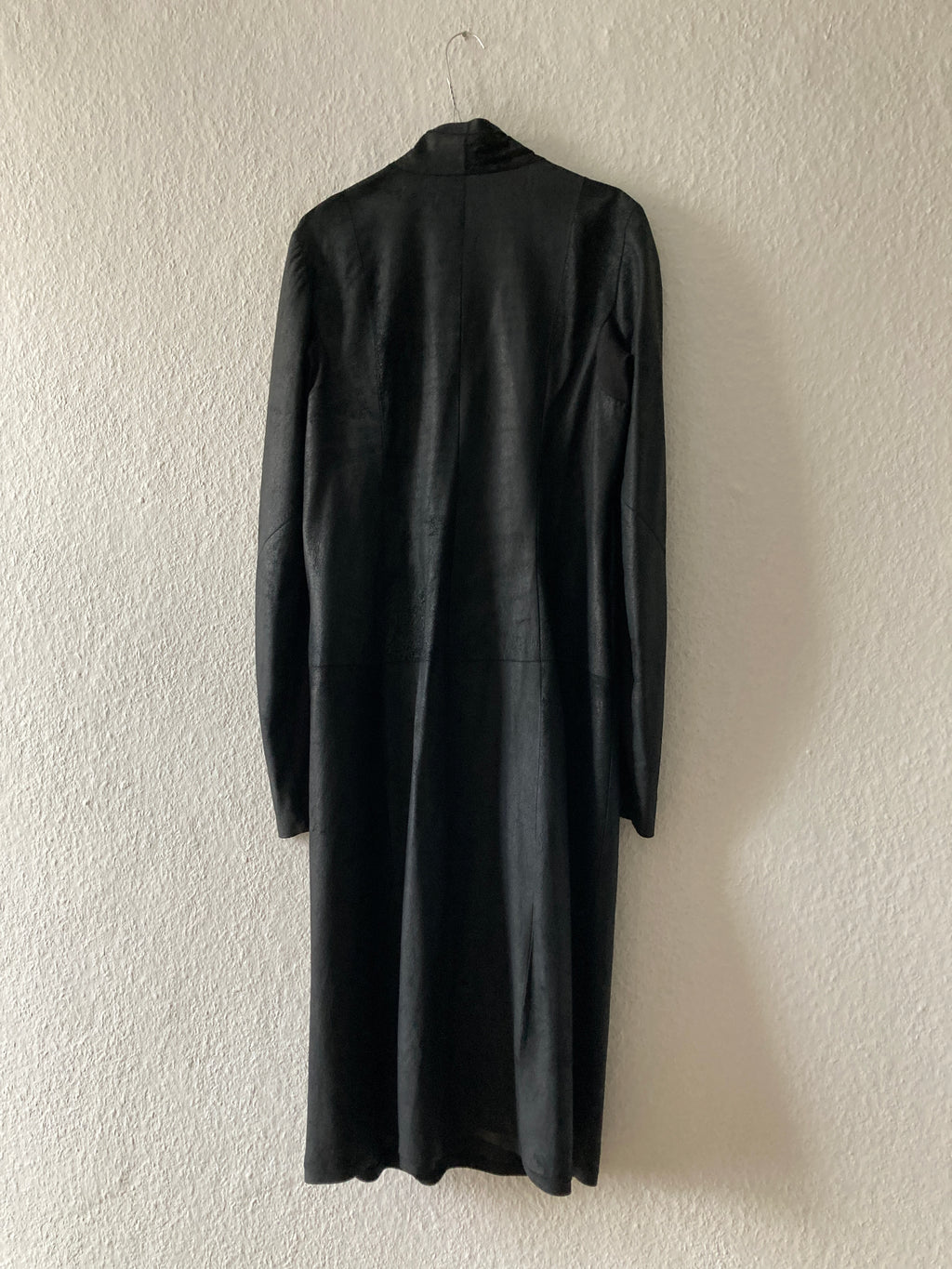 S/S 13 "ISLAND" Black Blistered Lamb Leather Coat Rick Owens L/XL