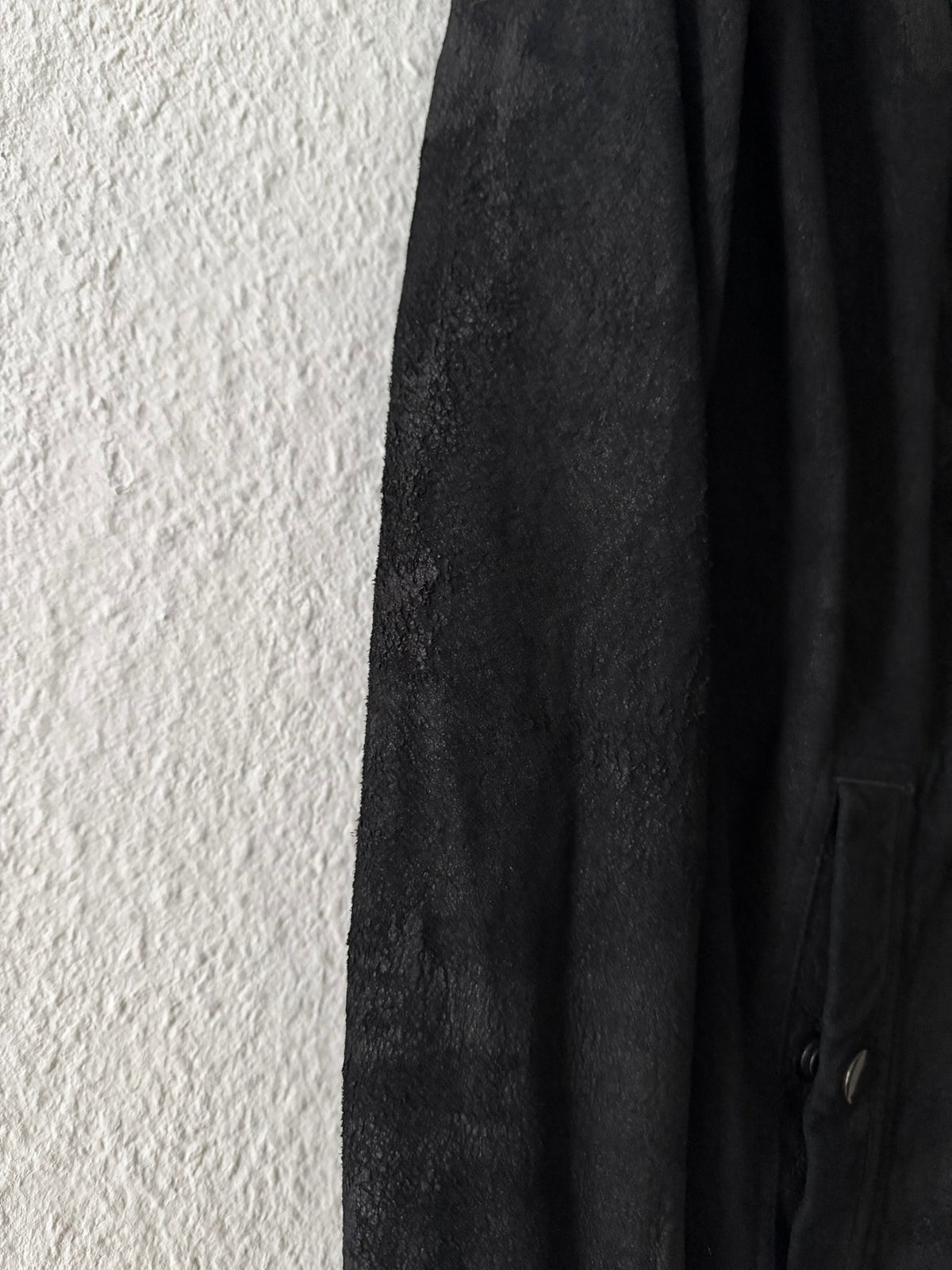 Blistered Lamb Leather Scuba Jacket Rick Owens IT54/L