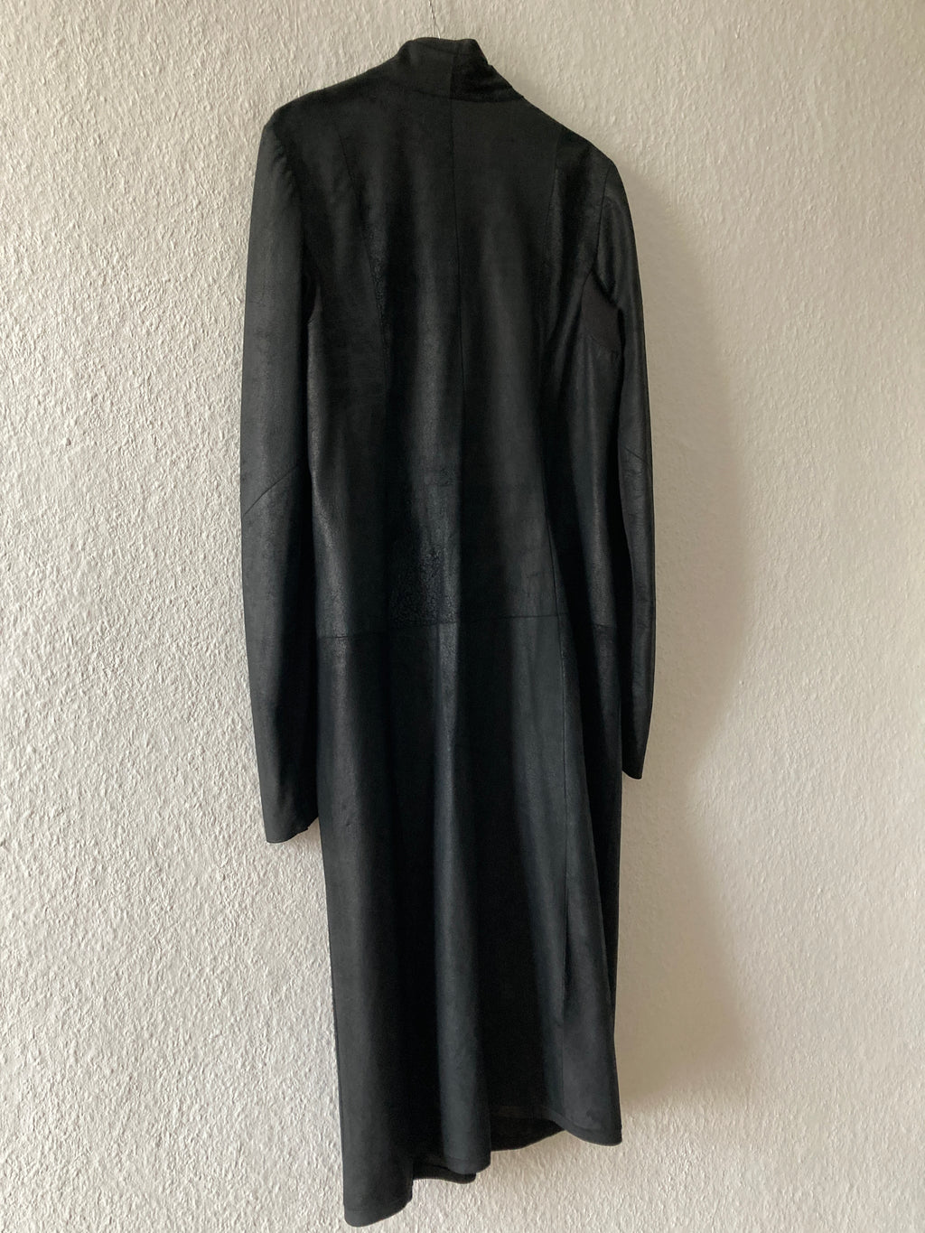 S/S 13 "ISLAND" Black Blistered Lamb Leather Coat Rick Owens L/XL