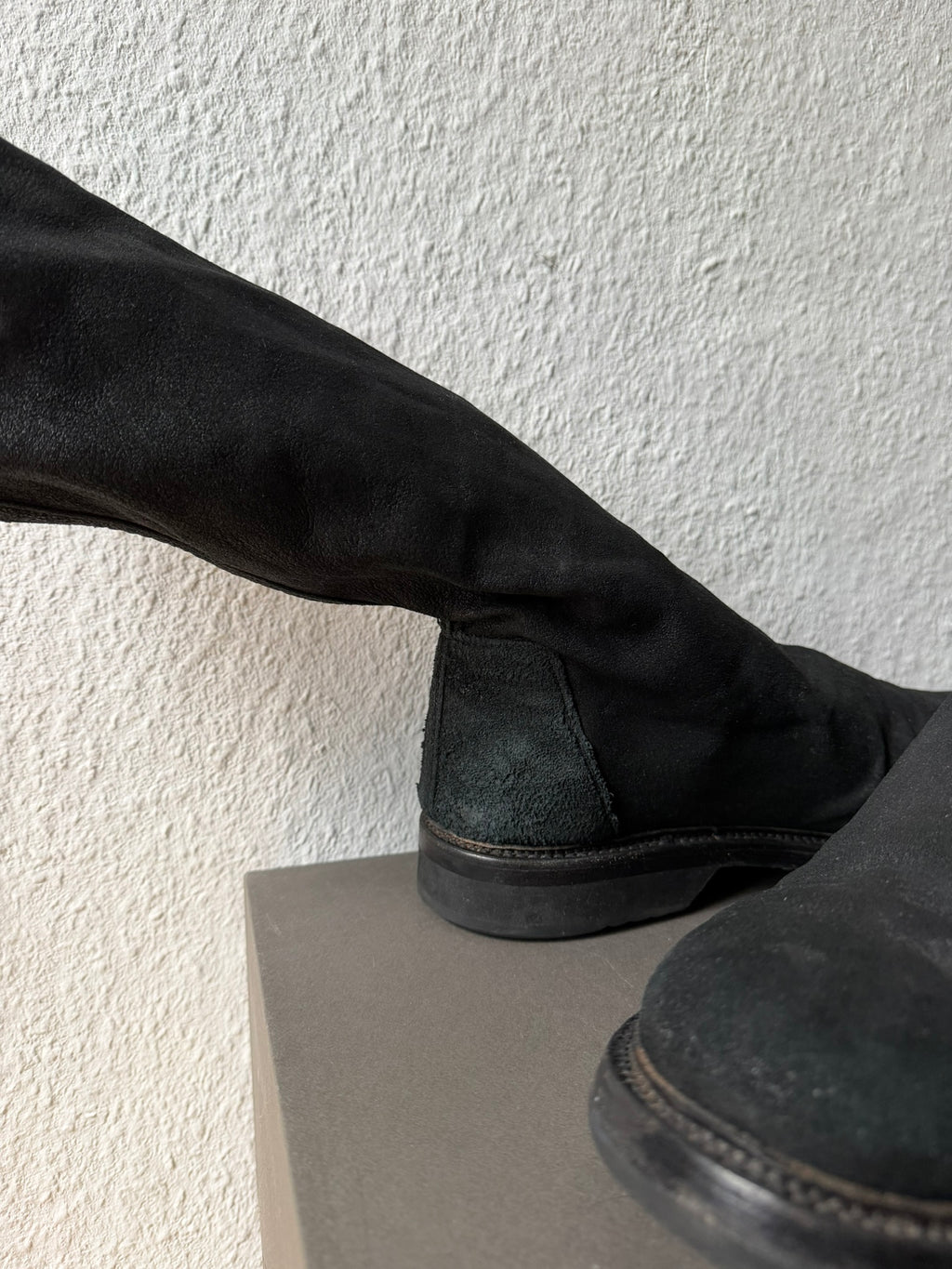 F/W 11 "LIMO" Blistered Lamb Leather Sock Creeper Boots 45/12