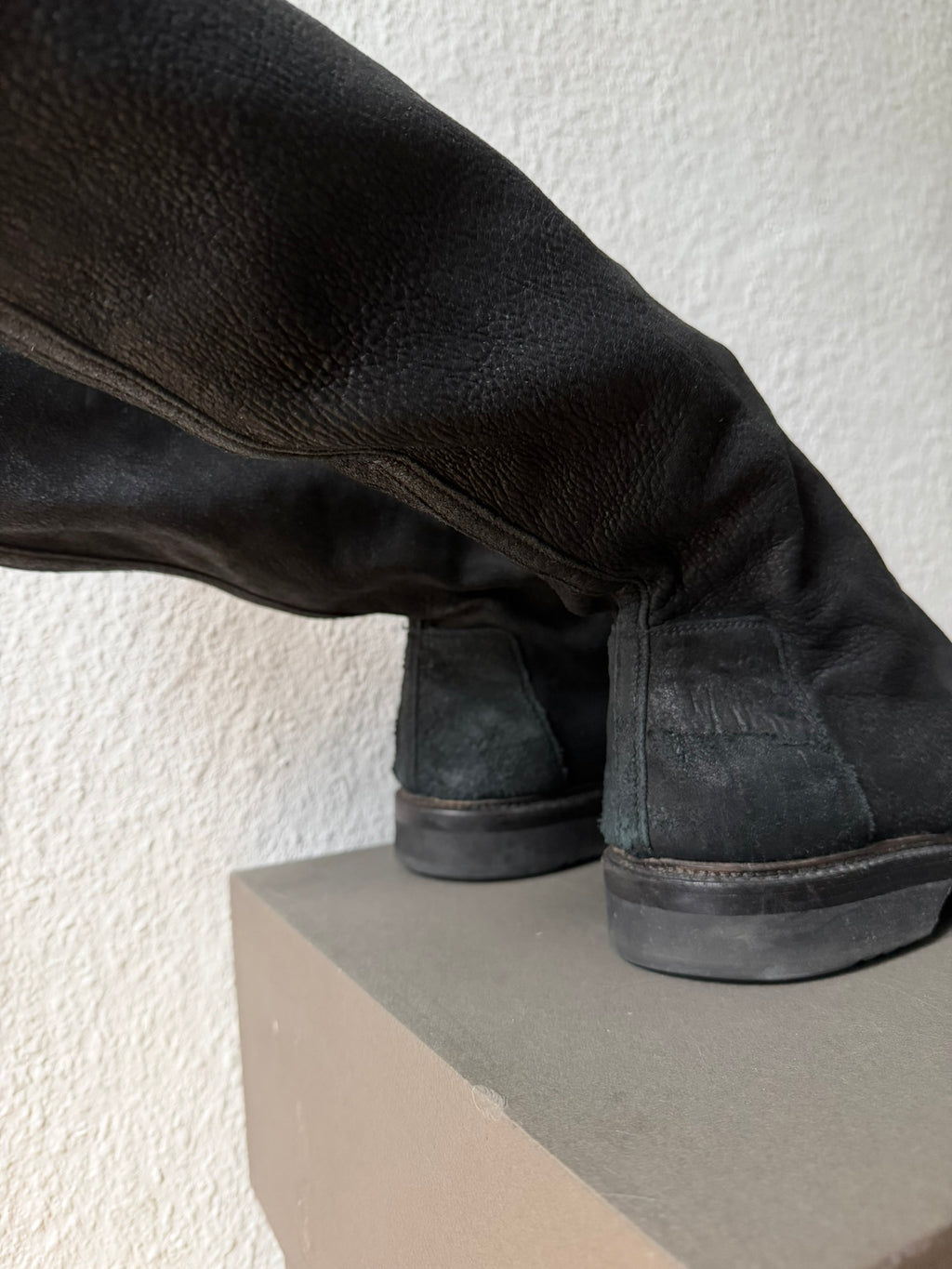 F/W 11 "LIMO" Blistered Lamb Leather Sock Creeper Boots 45/12