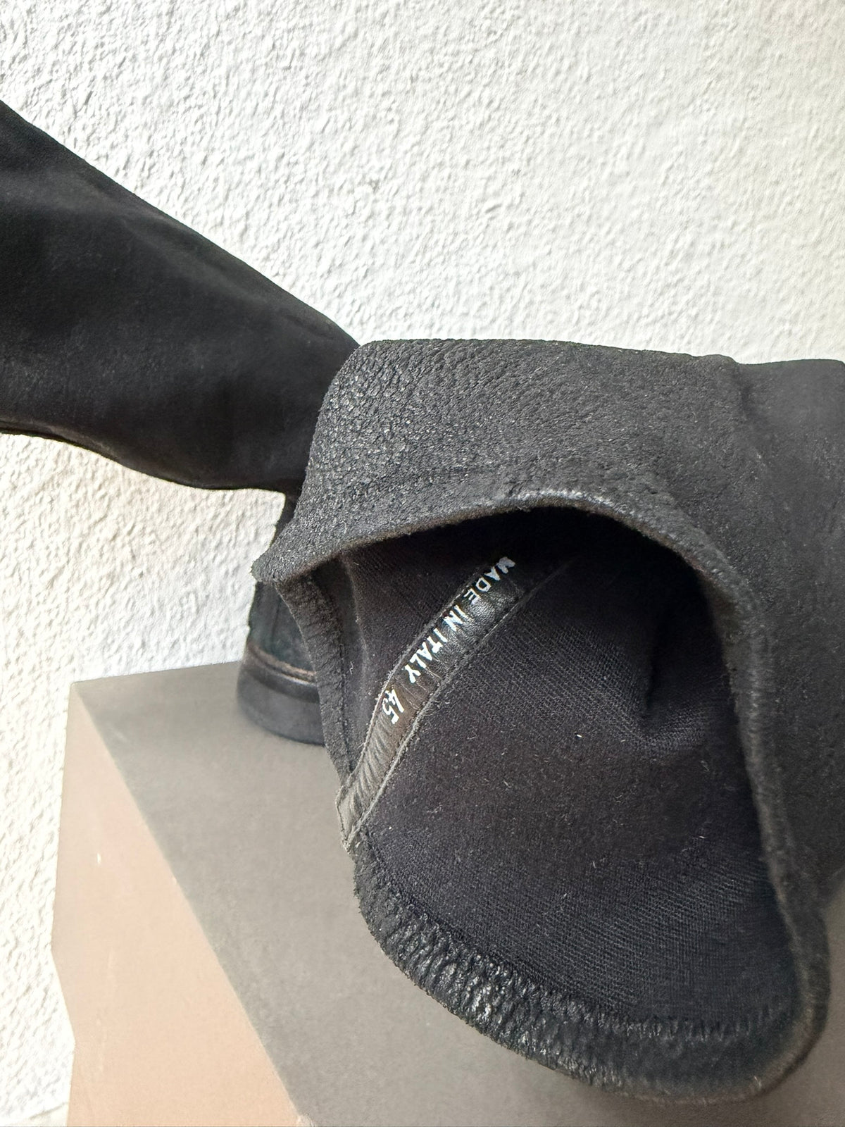 F/W 11 "LIMO" Blistered Lamb Leather Sock Creeper Boots 45/12
