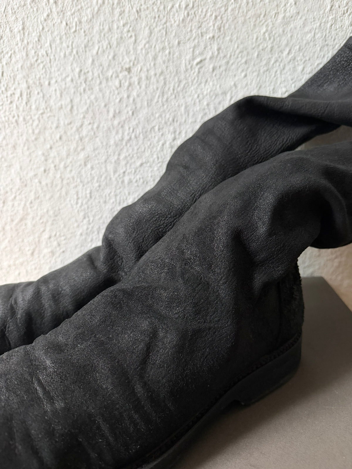 F/W 11 "LIMO" Blistered Lamb Leather Sock Creeper Boots 45/12