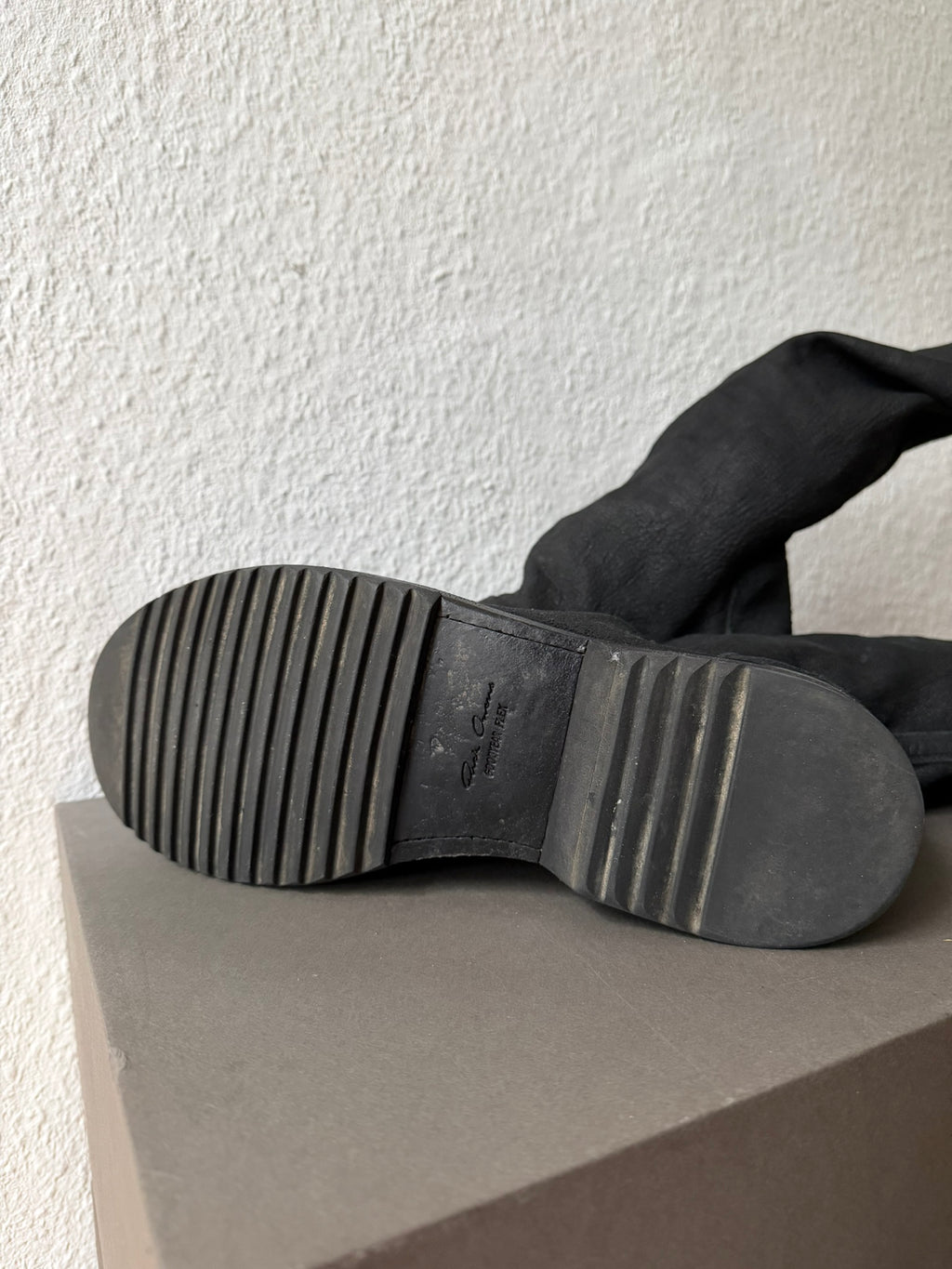 F/W 11 "LIMO" Blistered Lamb Leather Sock Creeper Boots 45/12