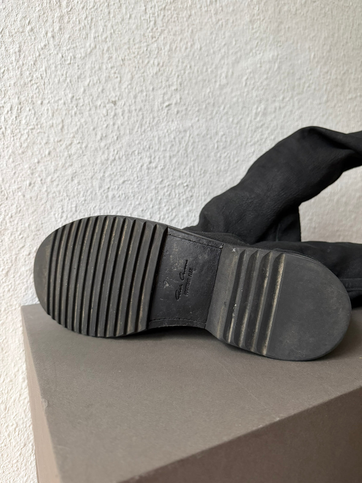 F/W 11 "LIMO" Blistered Lamb Leather Sock Creeper Boots 45/12