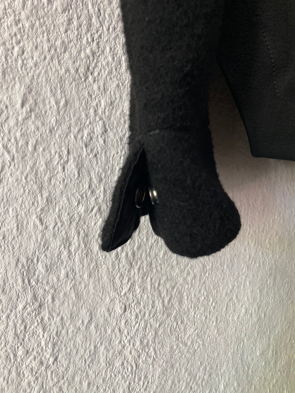 F/W 14 "MOODY" Runway Cashmere & Down-Filled Fencing Leather Jacket in Black Size 52/L