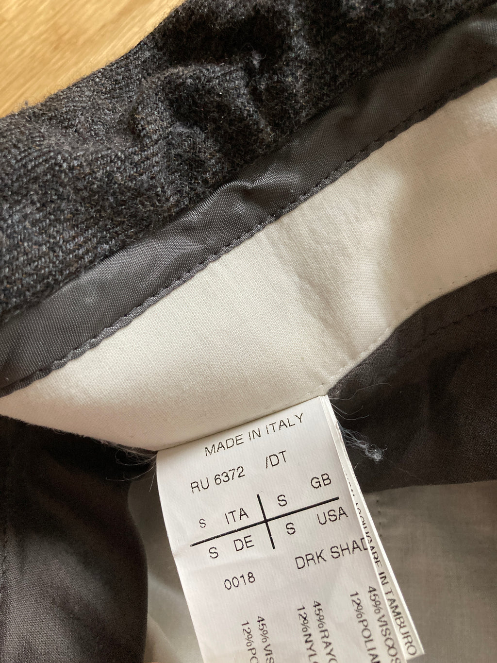 F/W 10 "GLEAM" Runway Wool & Viscose Suit Rick Owens