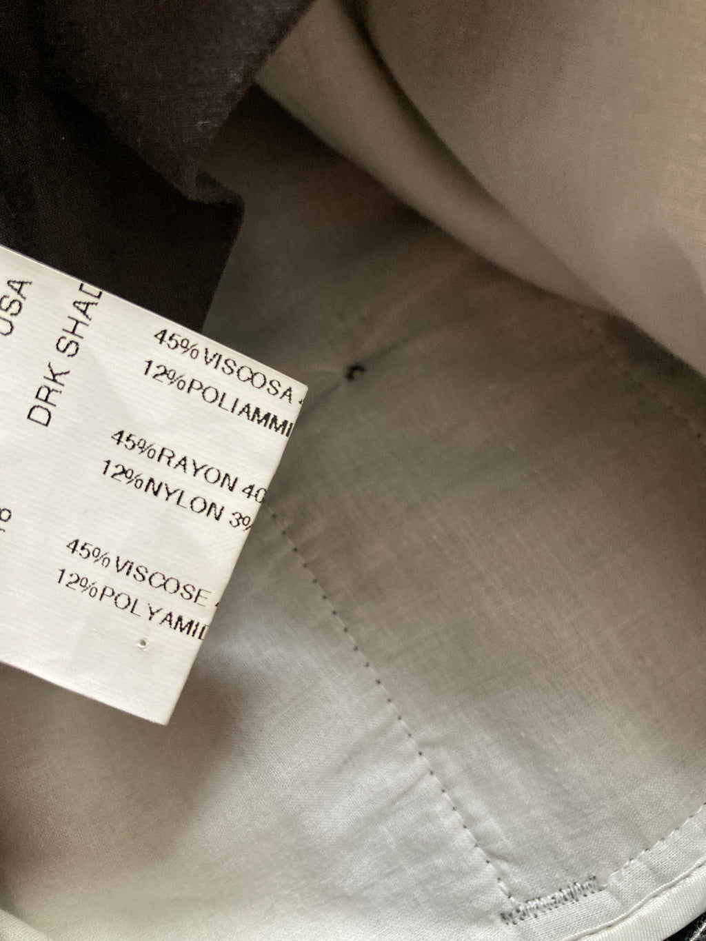 F/W 10 "GLEAM" Runway Wool & Viscose Suit Rick Owens