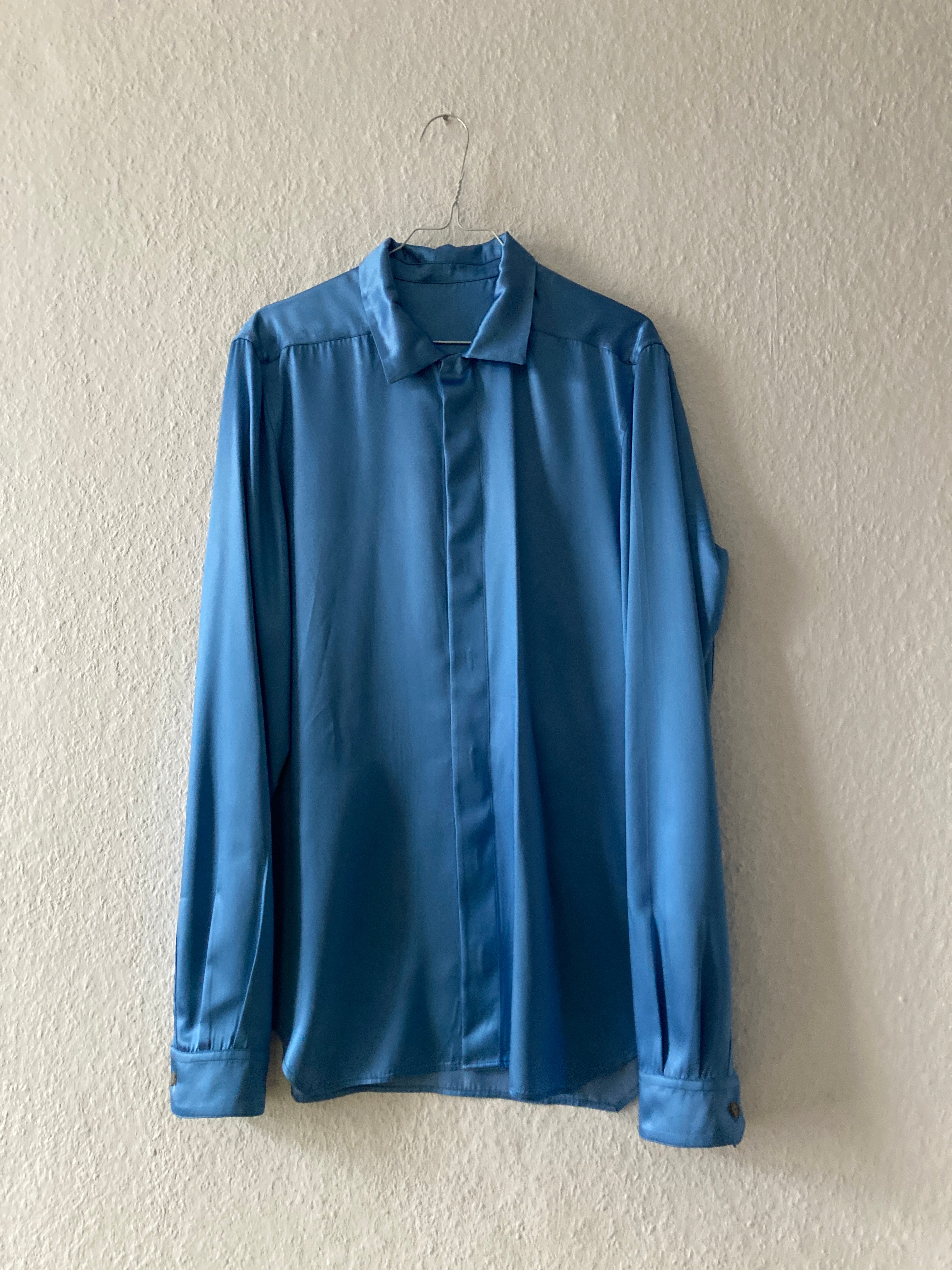 F/W 20 "PERFORMA" Liquid Latex Nublu Dress Shirt Rick Owens