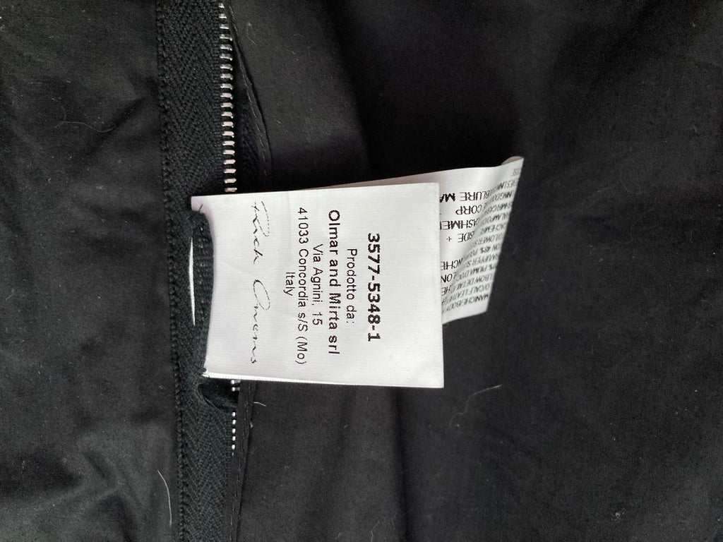 F/W 14 "MOODY" Runway Cashmere & Down-Filled Fencing Leather Jacket in Black Size 52/L
