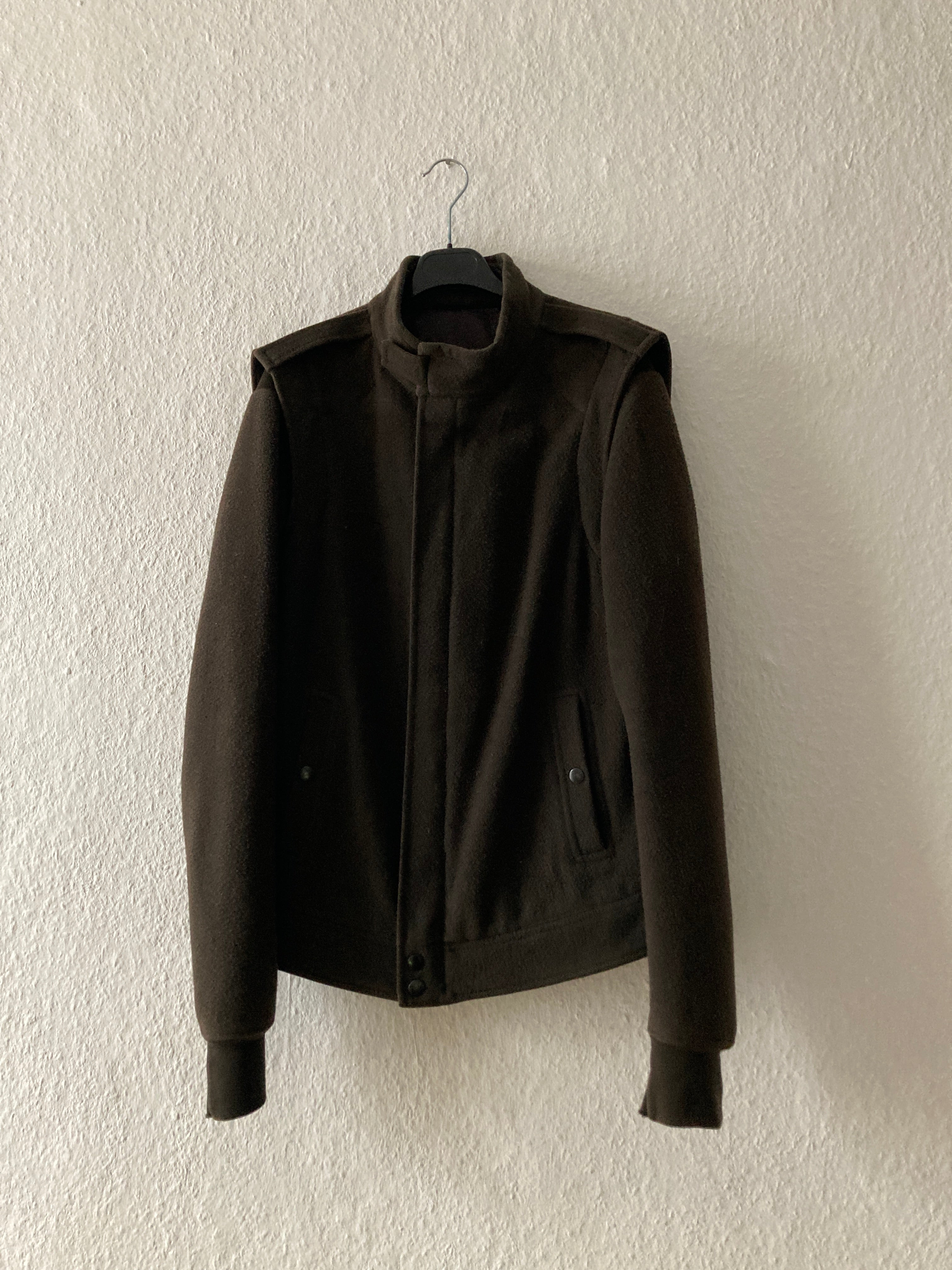 F/W 08 „STAG“ F1 Pilot Brown Wool Jacket Rick Owens XL
