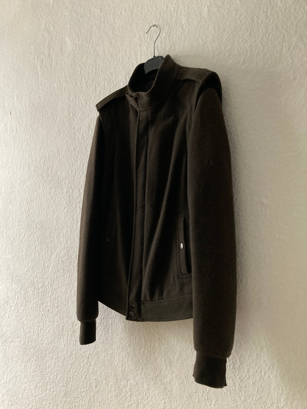 F/W 08 „STAG“ F1 Pilot Brown Wool Jacket Rick Owens XL
