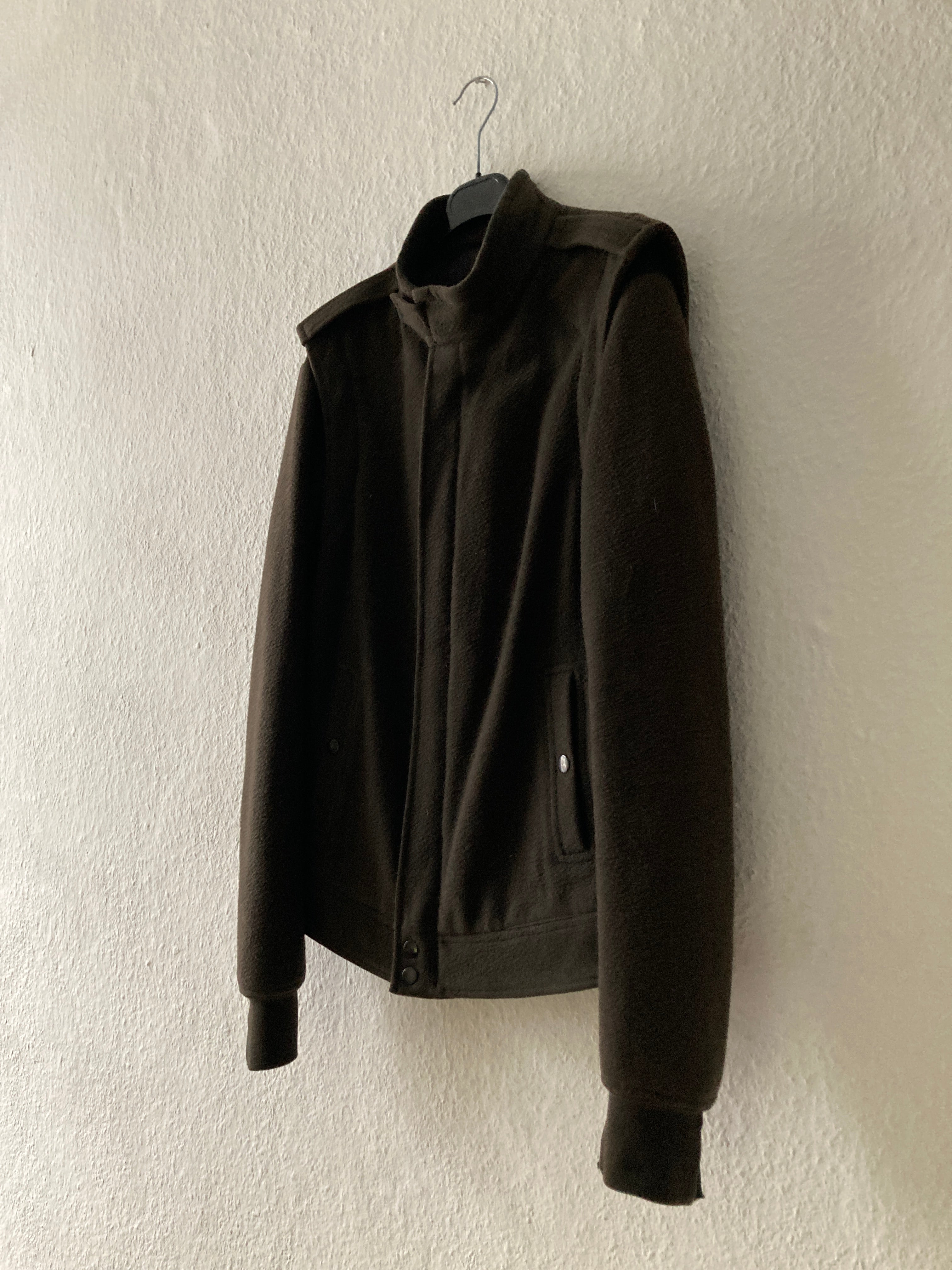F/W 08 „STAG“ F1 Pilot Brown Wool Jacket Rick Owens XL