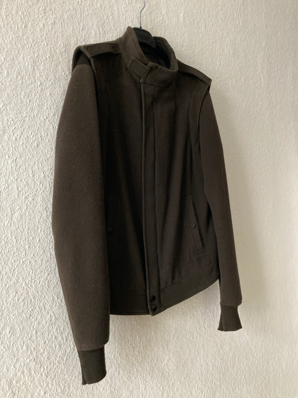 F/W 08 „STAG“ F1 Pilot Brown Wool Jacket Rick Owens XL
