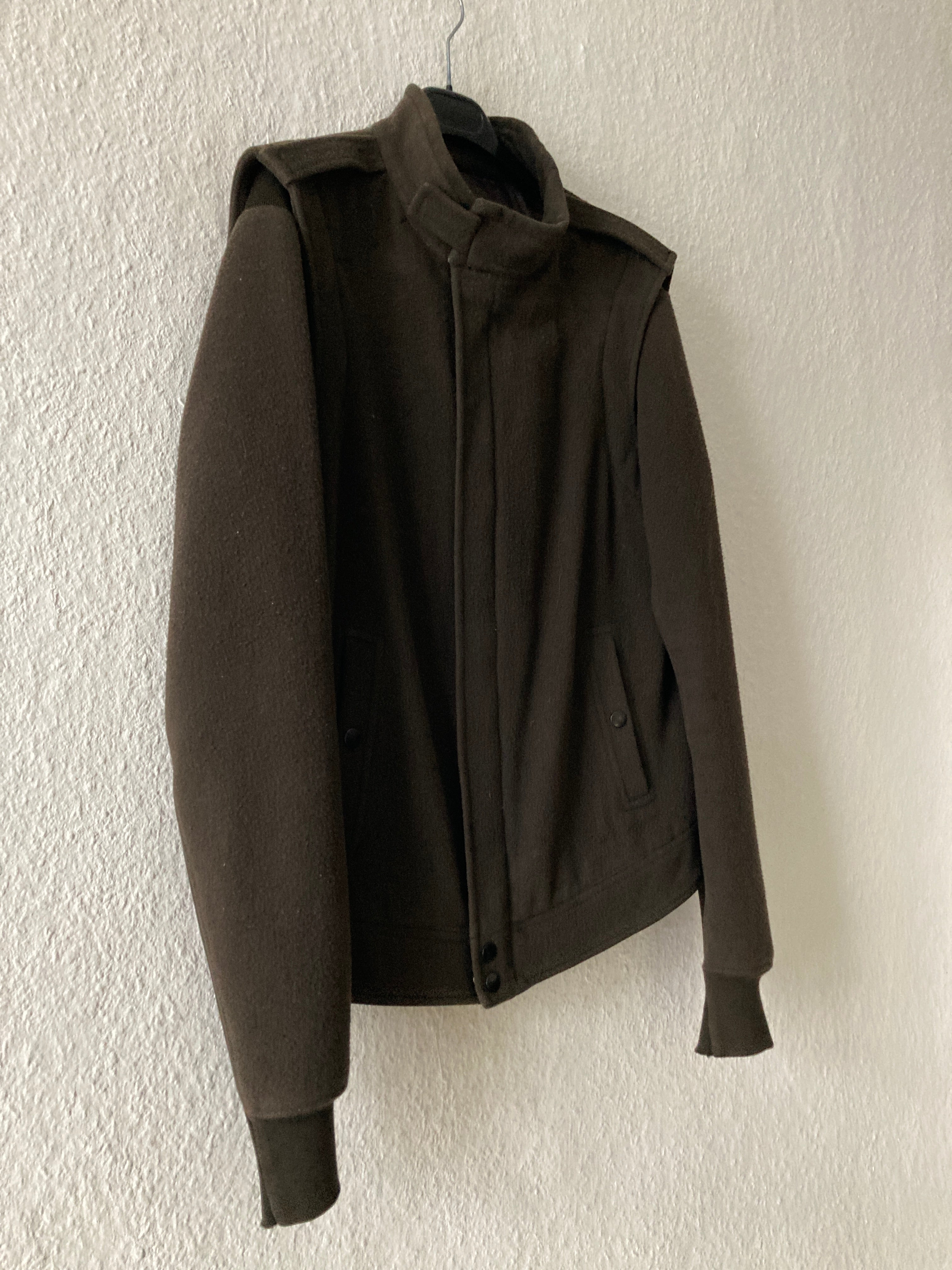 F/W 08 „STAG“ F1 Pilot Brown Wool Jacket Rick Owens XL