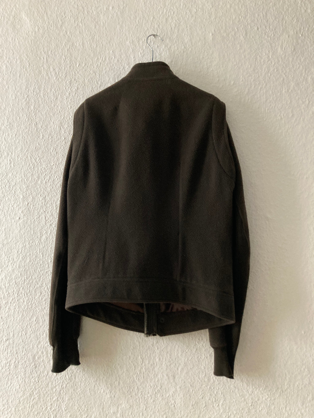 F/W 08 „STAG“ F1 Pilot Brown Wool Jacket Rick Owens XL