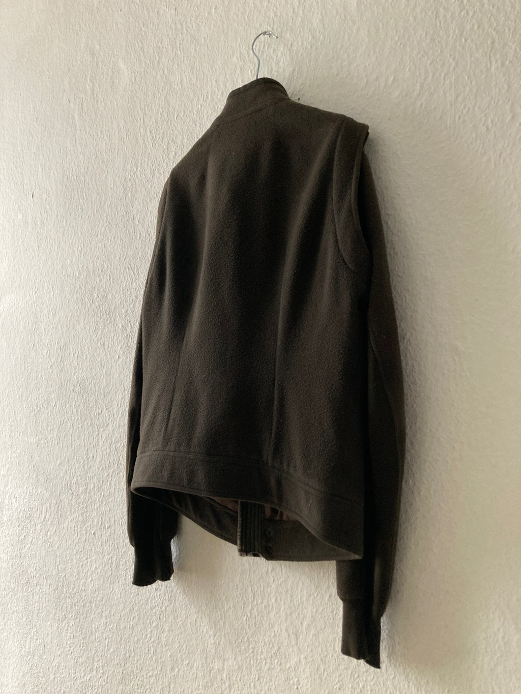 F/W 08 „STAG“ F1 Pilot Brown Wool Jacket Rick Owens XL