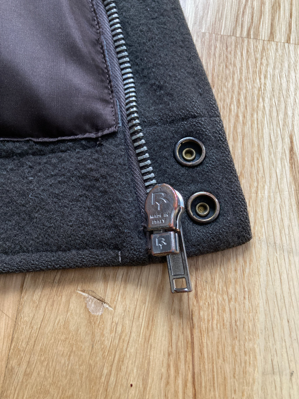 F/W 08 „STAG“ F1 Pilot Brown Wool Jacket Rick Owens XL