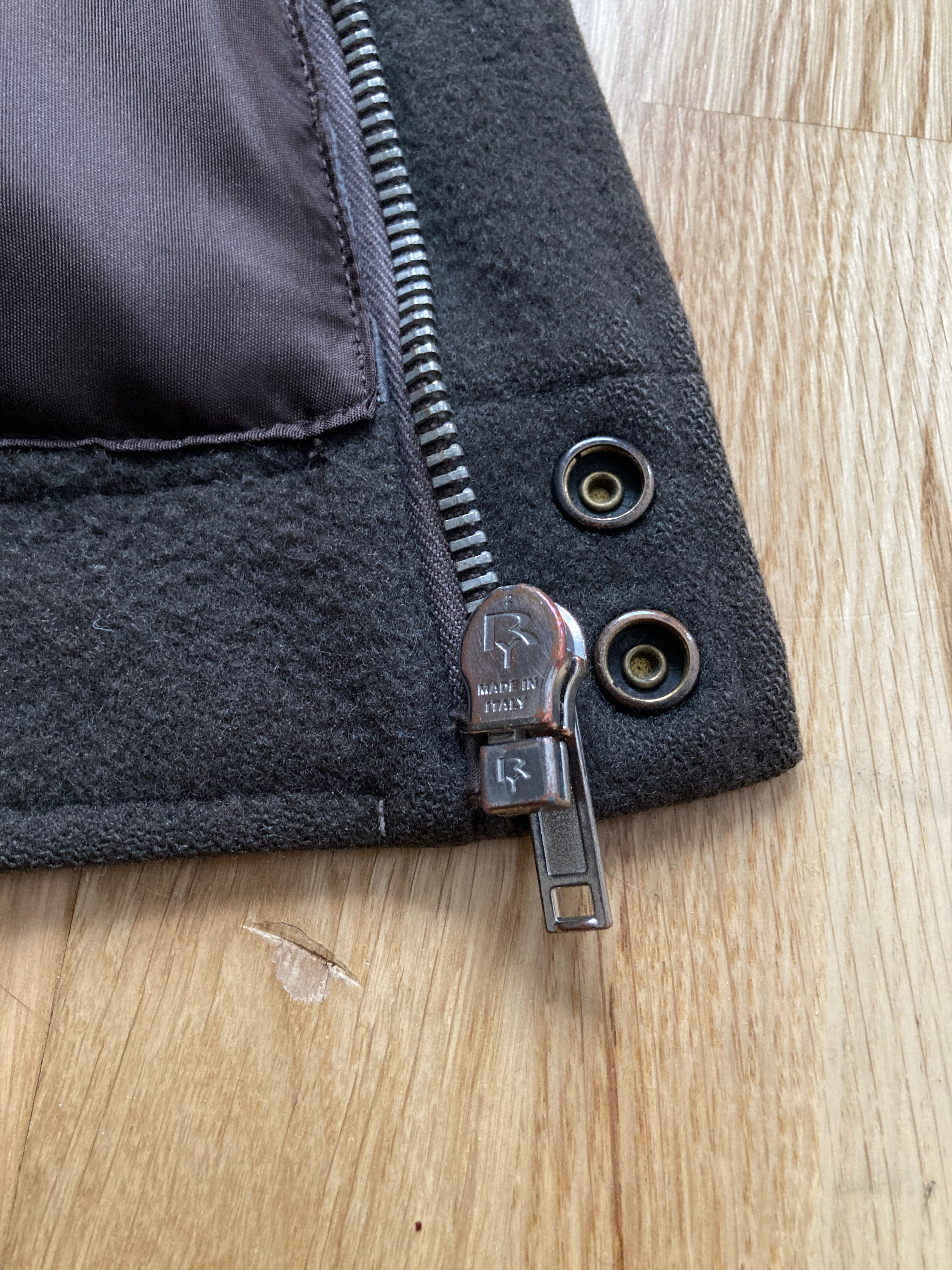 F/W 08 „STAG“ F1 Pilot Brown Wool Jacket Rick Owens XL