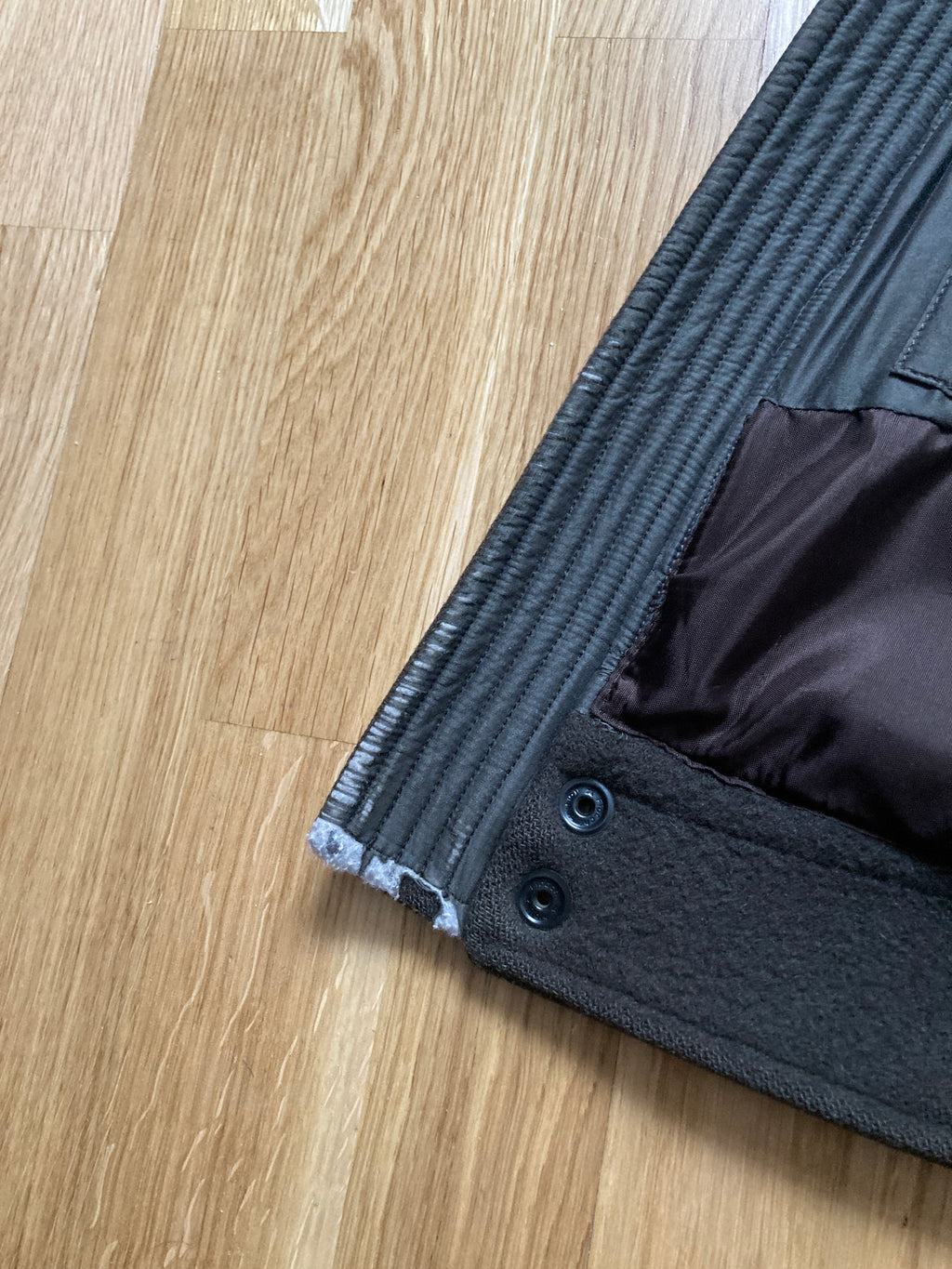 F/W 08 „STAG“ F1 Pilot Brown Wool Jacket Rick Owens XL