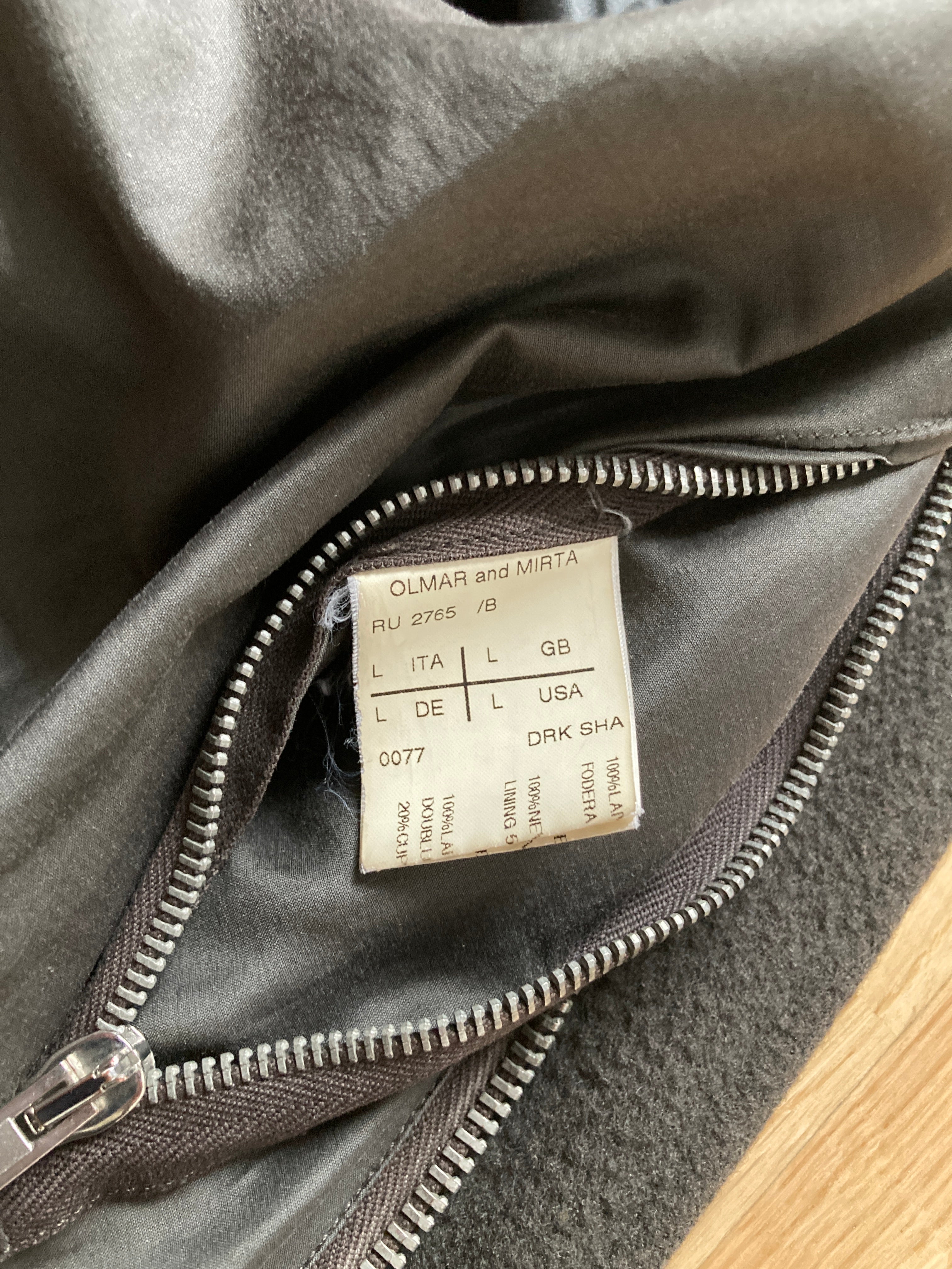 F/W 08 „STAG“ F1 Pilot Brown Wool Jacket Rick Owens XL