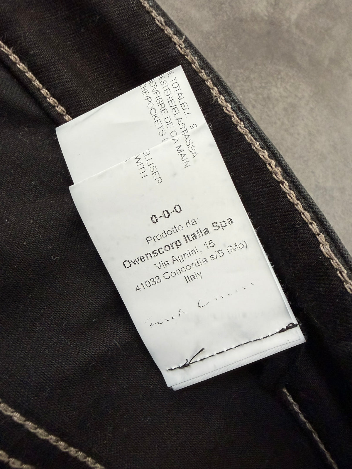 F/W 24 “PORTERVILLE” Waxed SBW Sample Detroit Cut Jeans Rick Owens US31