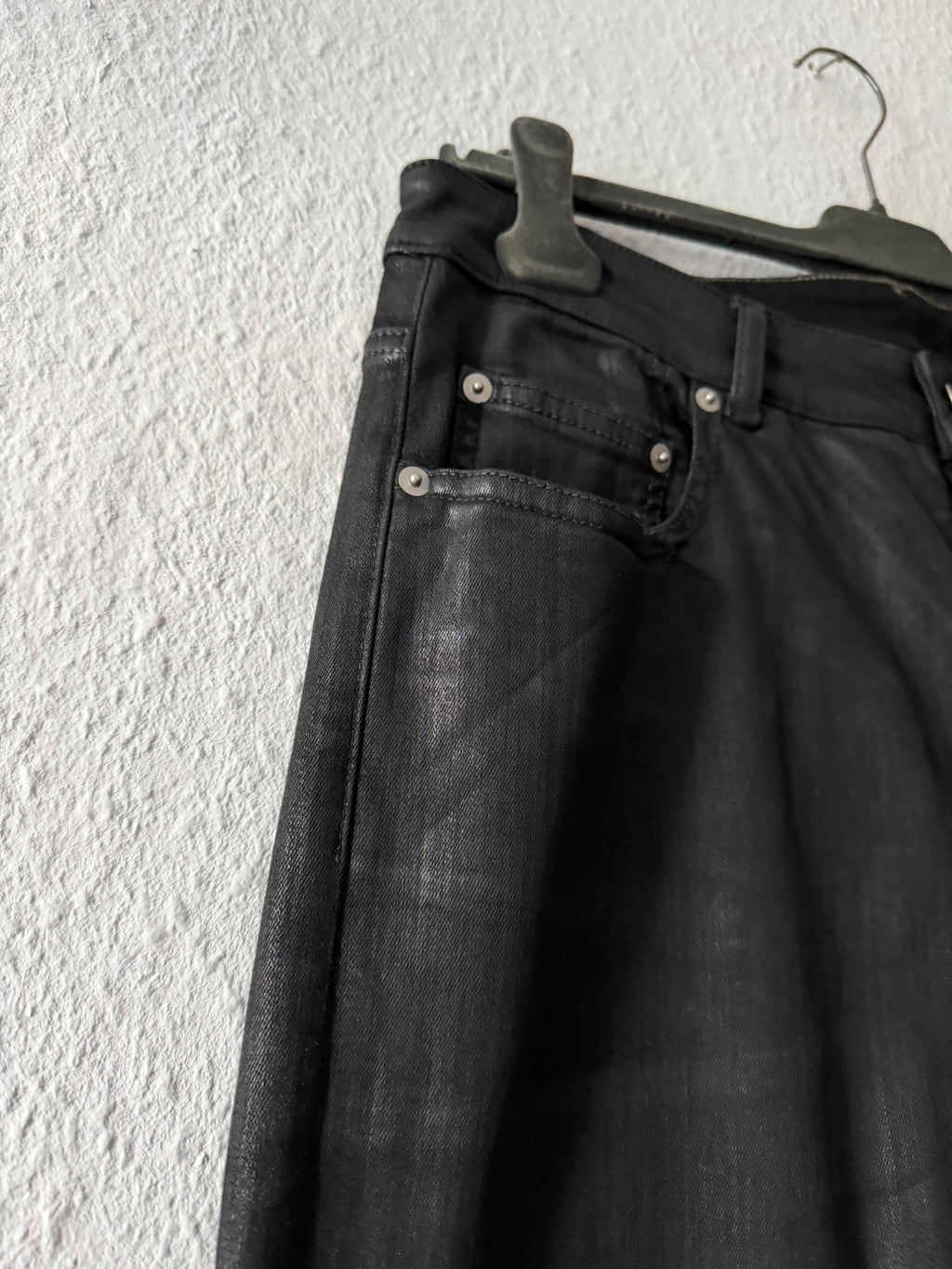 F/W 24 “PORTERVILLE” Waxed SBW Sample Detroit Cut Jeans Rick Owens US31