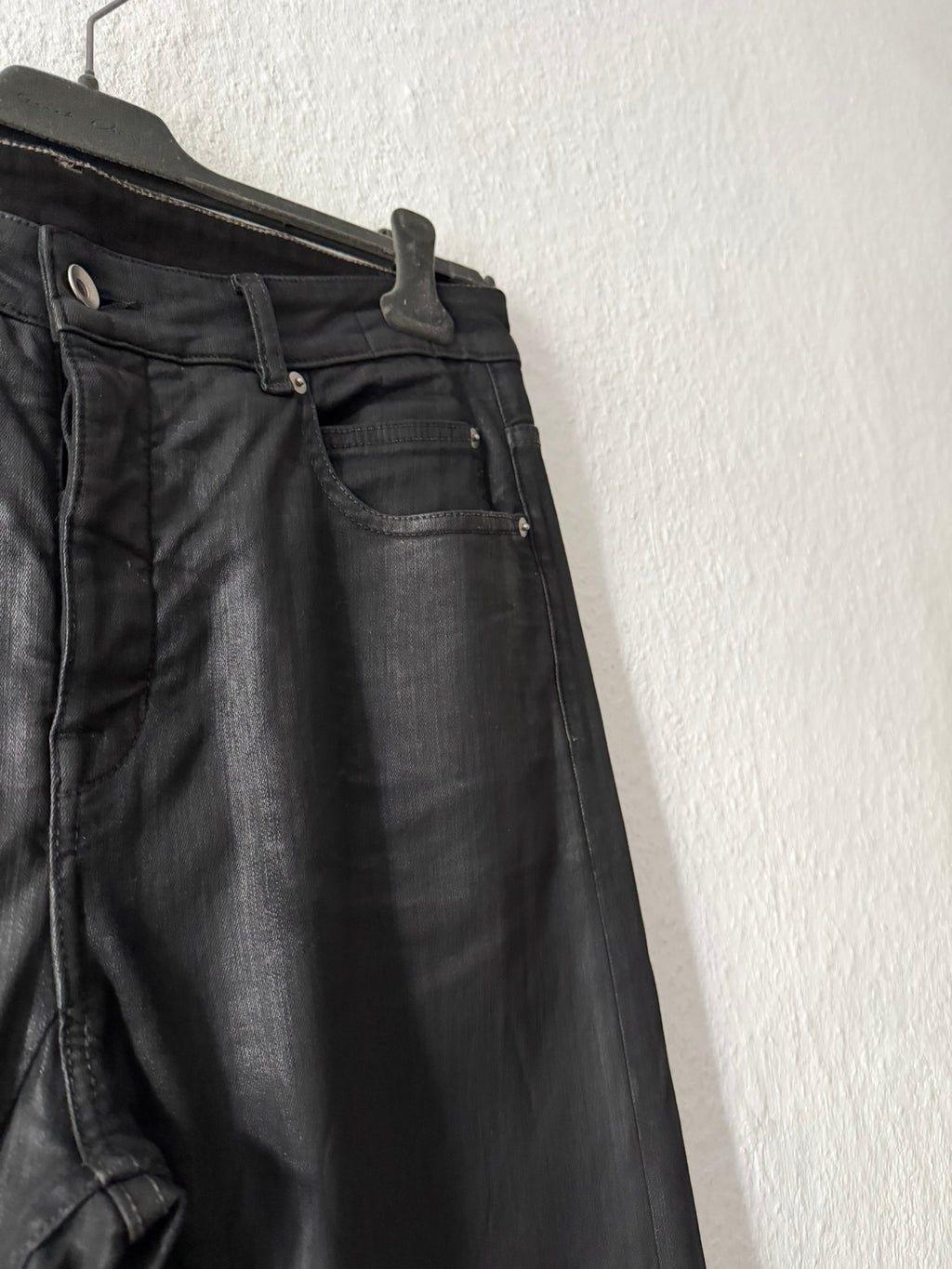F/W 24 “PORTERVILLE” Waxed SBW Sample Detroit Cut Jeans Rick Owens US31