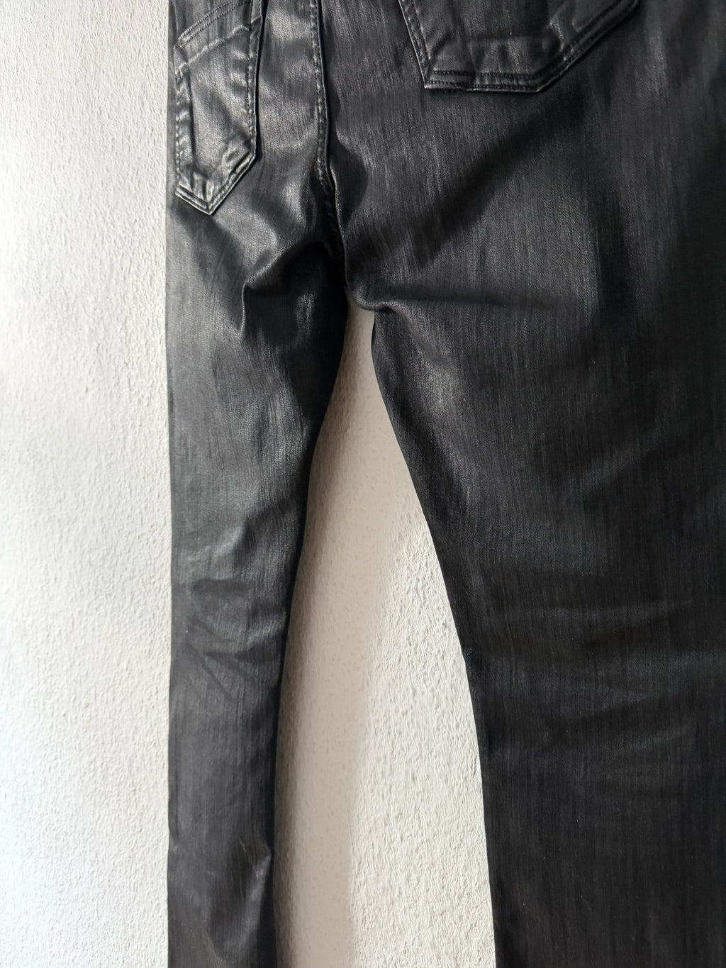 F/W 24 “PORTERVILLE” Waxed SBW Sample Detroit Cut Jeans Rick Owens US31