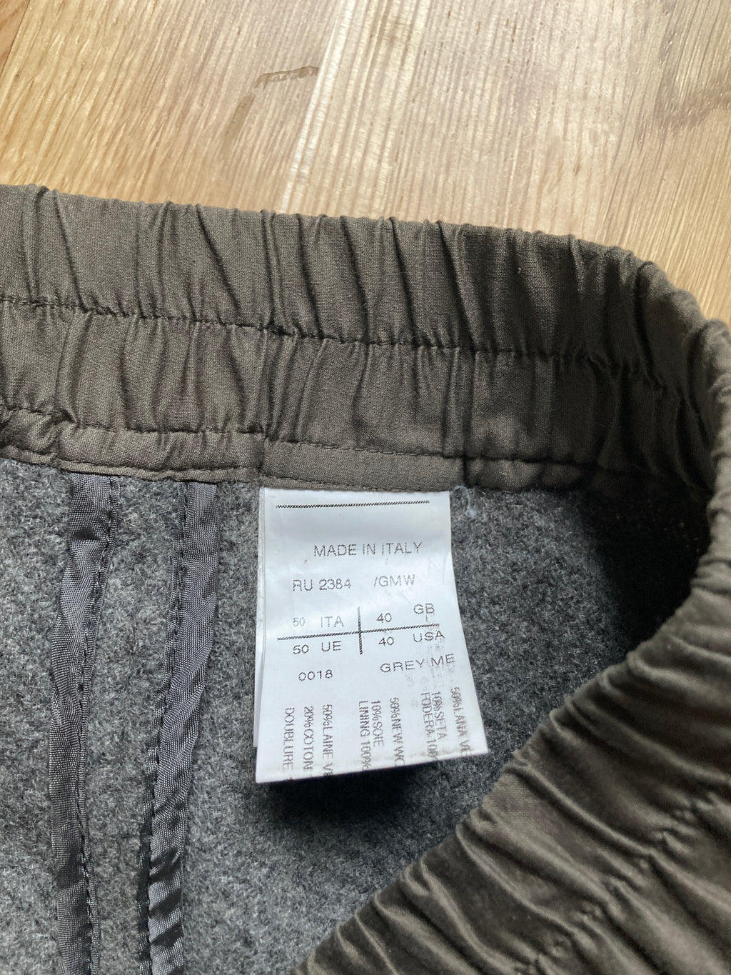 F/W 11 "LIMO" Wool & Cashmere Pod Shorts IT50/L Rick Owens