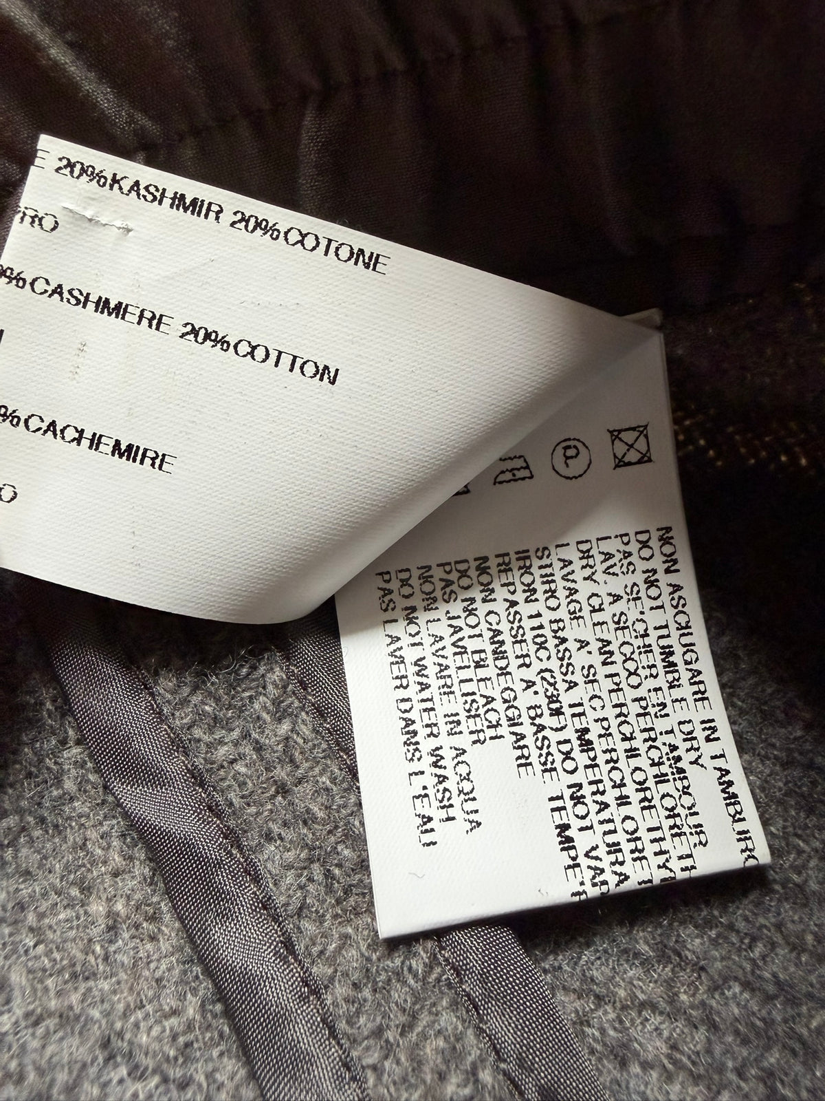 F/W 11 "LIMO" Cashmere & Wool Pod Shorts Rick Owens IT48/M