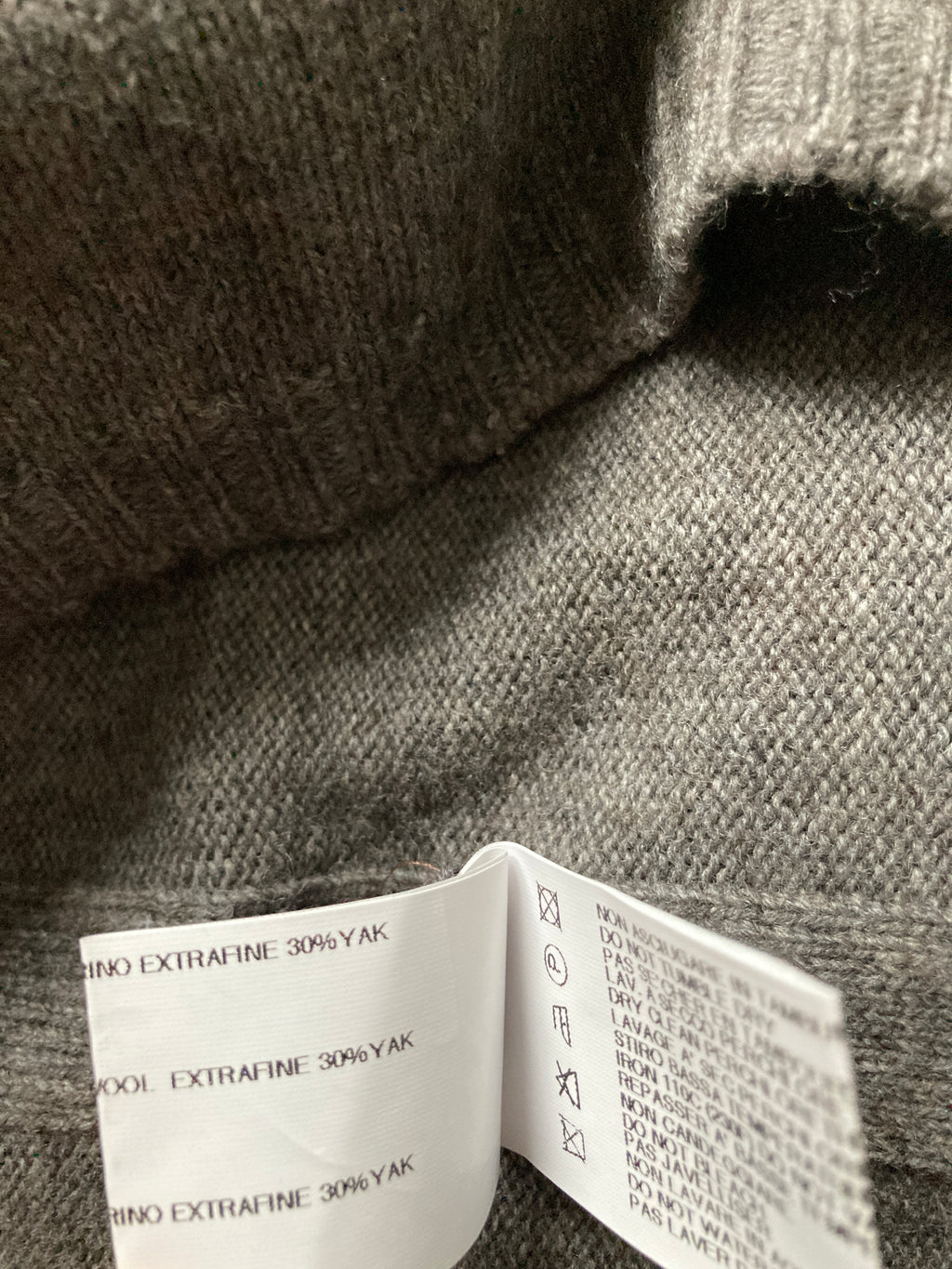 F/W 12 "MOUNTAIN" Runway Wool & Yak Rollneck Rick Owens L