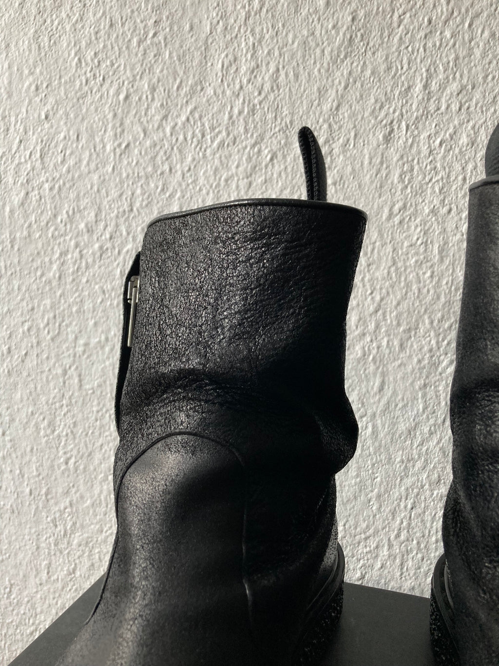 F/W 09 "CRUST" Blistered Lamb Leather Cargo Creeper Pull On Boots