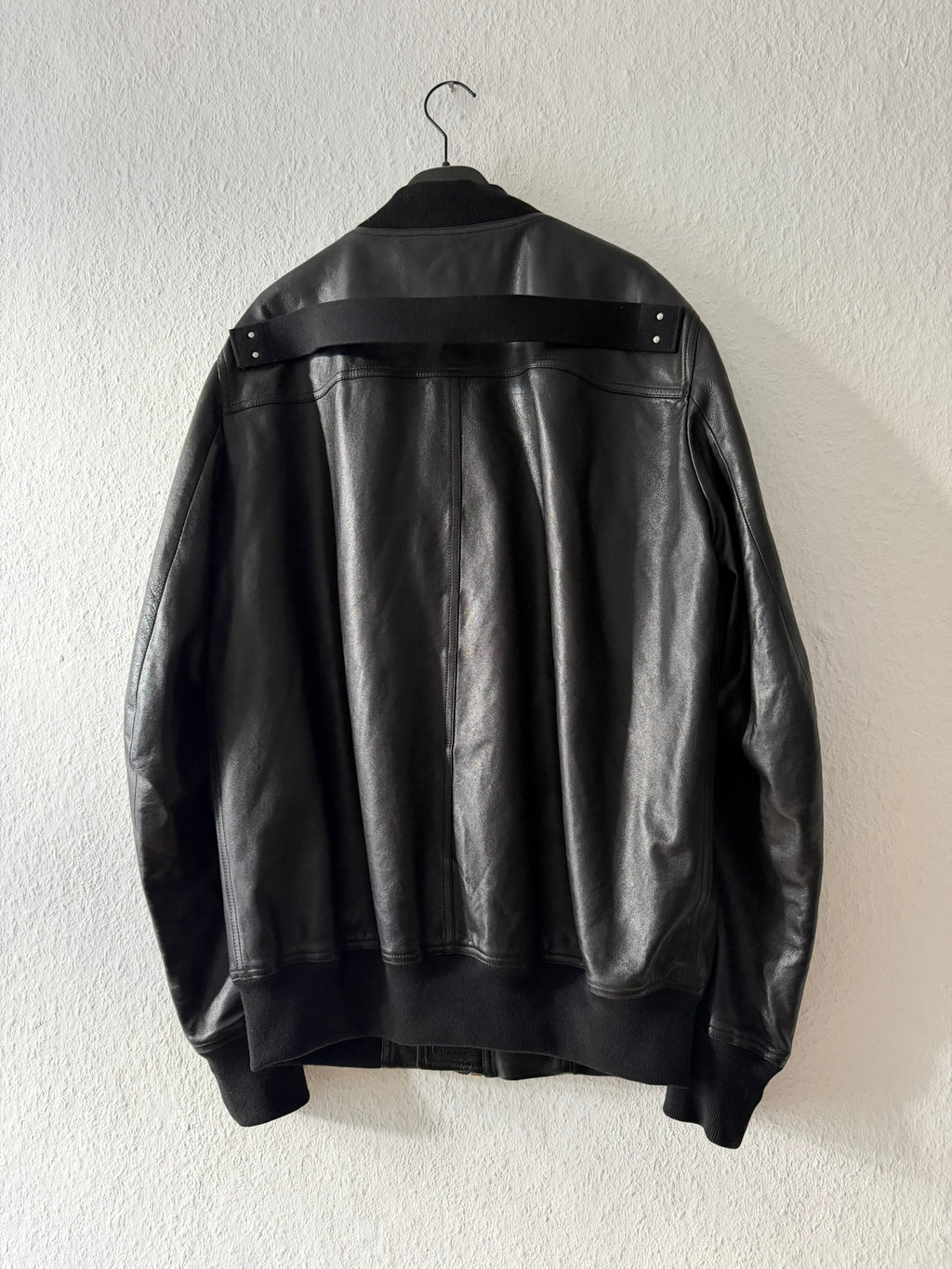 S/S 25 "HOLLYWOOD" Lamb Leather Flight Bomber Jacket Rick Owens IT50/M
