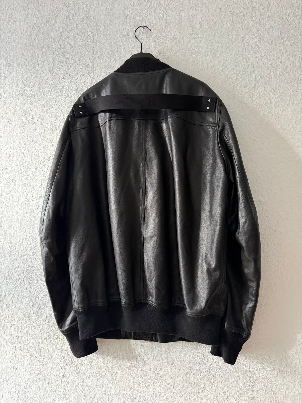 S/S 25 "HOLLYWOOD" Lamb Leather Flight Bomber Jacket Rick Owens IT50/M