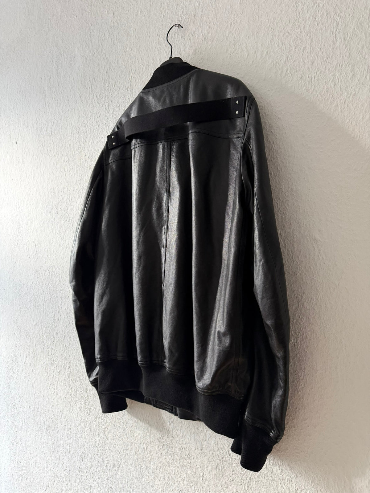 S/S 25 "HOLLYWOOD" Lamb Leather Flight Bomber Jacket Rick Owens IT50/M