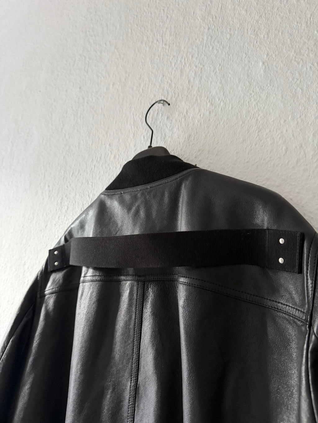 S/S 25 "HOLLYWOOD" Lamb Leather Flight Bomber Jacket Rick Owens IT50/M