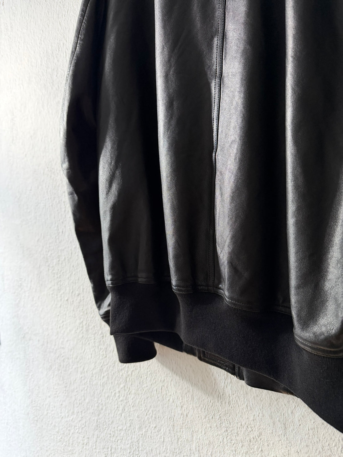 S/S 25 "HOLLYWOOD" Lamb Leather Flight Bomber Jacket Rick Owens IT50/M