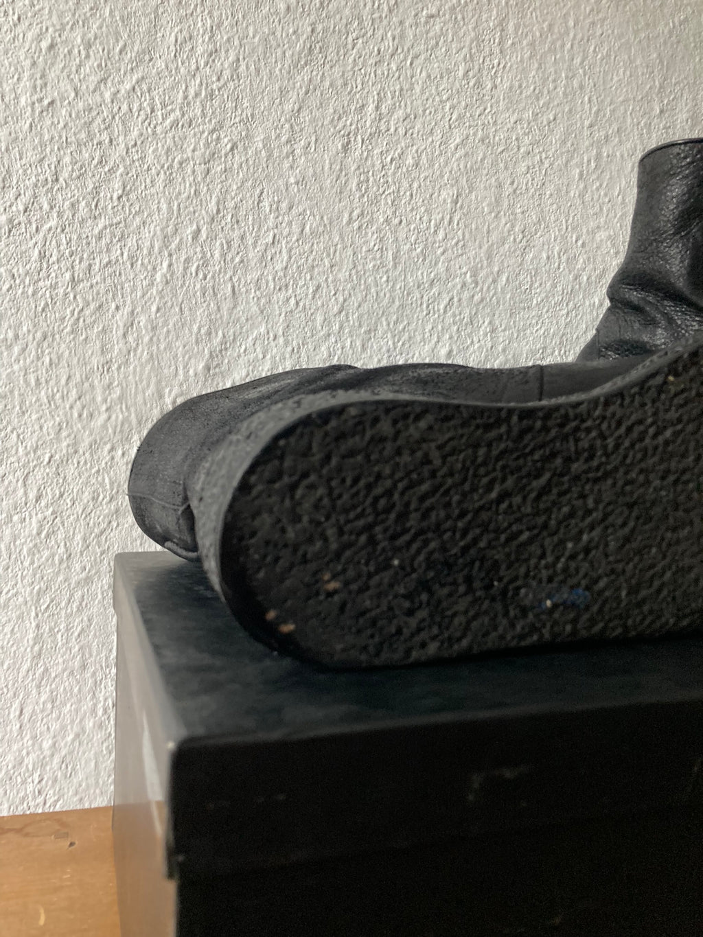 F/W 09 "CRUST" Blistered Lamb Leather Cargo Creeper Pull On Boots