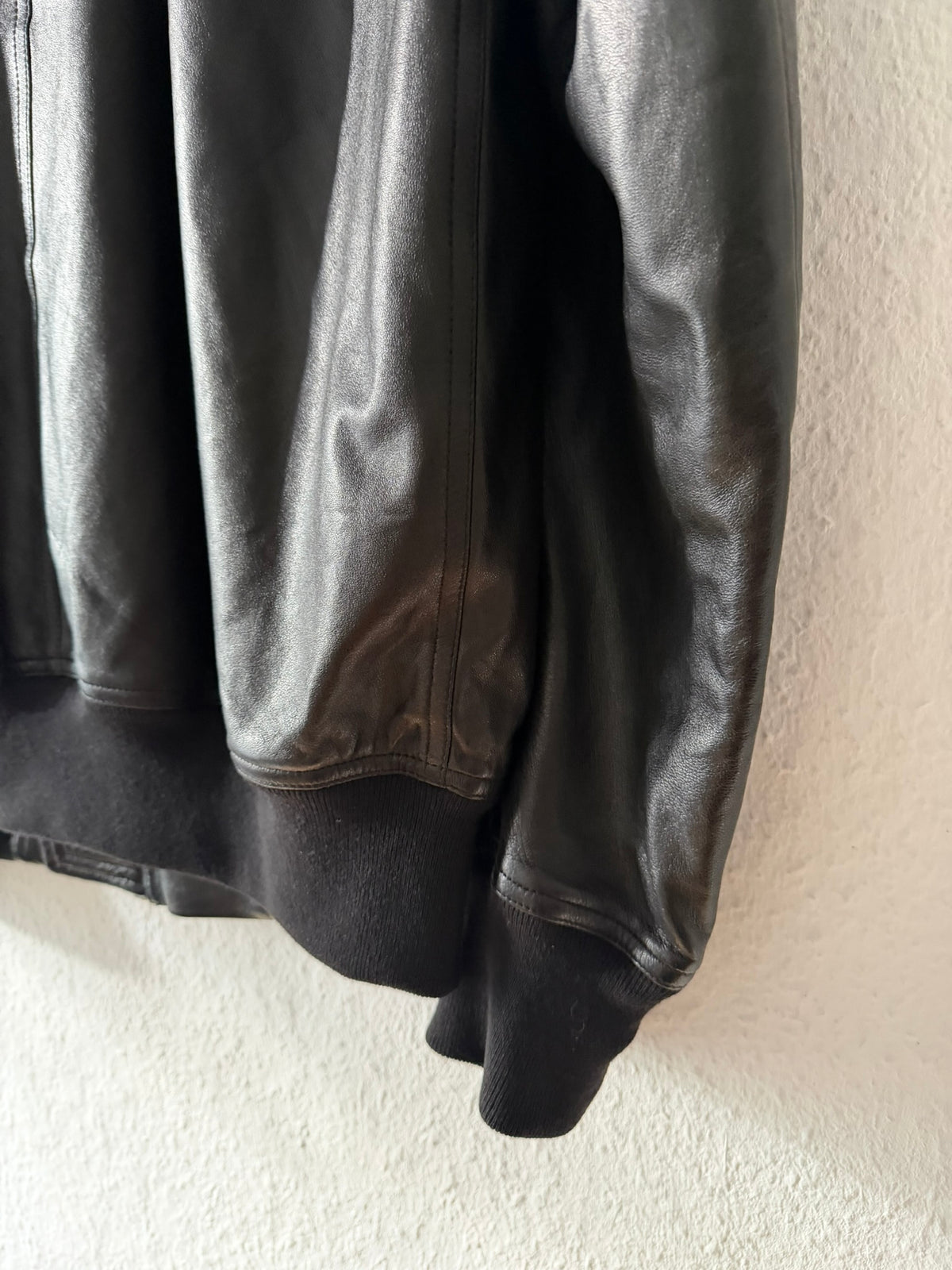 S/S 25 "HOLLYWOOD" Lamb Leather Flight Bomber Jacket Rick Owens IT50/M