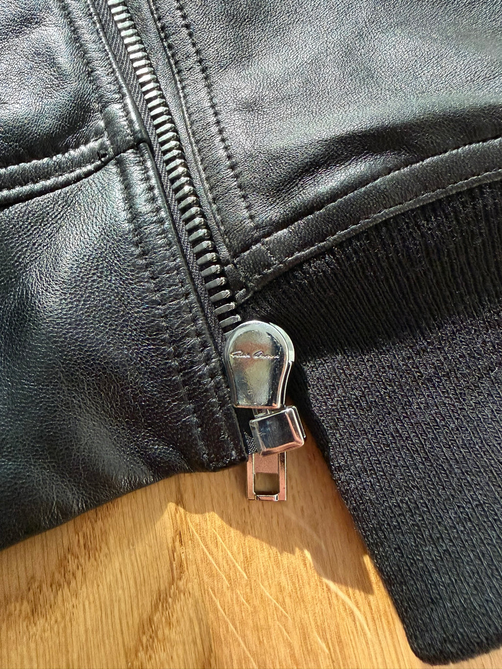 S/S 25 "HOLLYWOOD" Lamb Leather Flight Bomber Jacket Rick Owens IT50/M