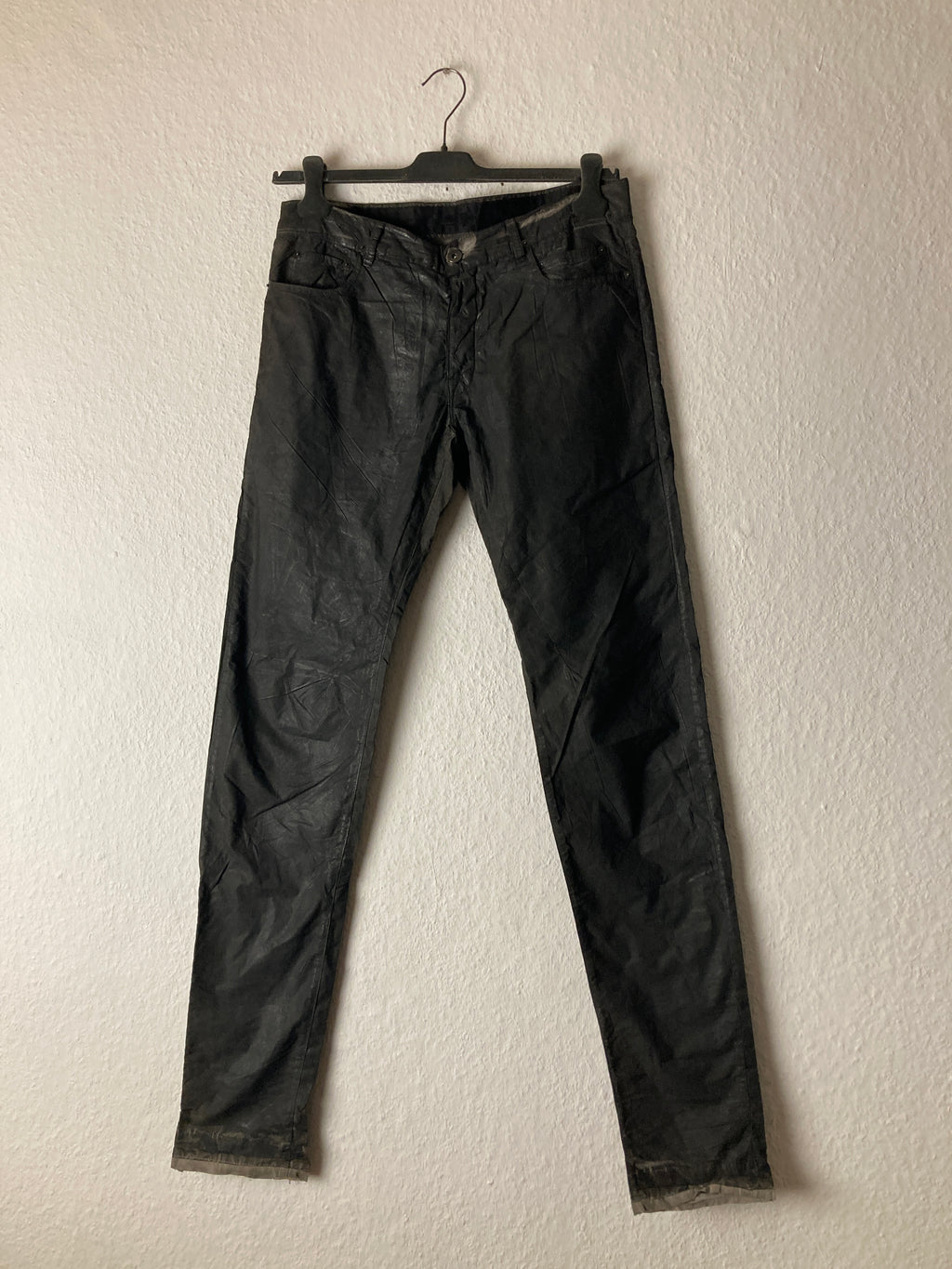 F/W 11 "LIMO" Waxed Mud Cloth Denim Jeans Rick Owens US32/M