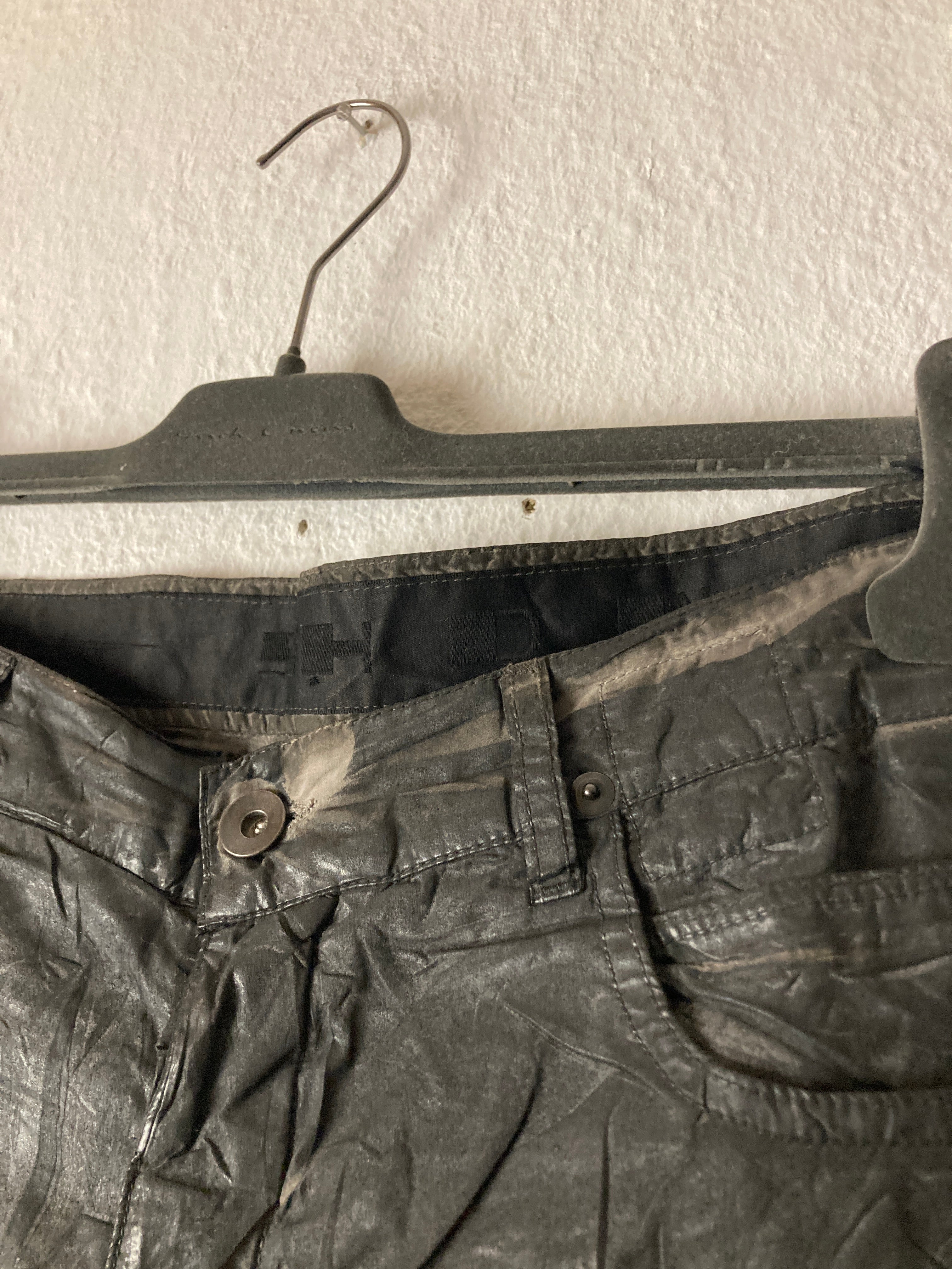 F/W 11 "LIMO" Waxed Mud Cloth Denim Jeans Rick Owens US32/M