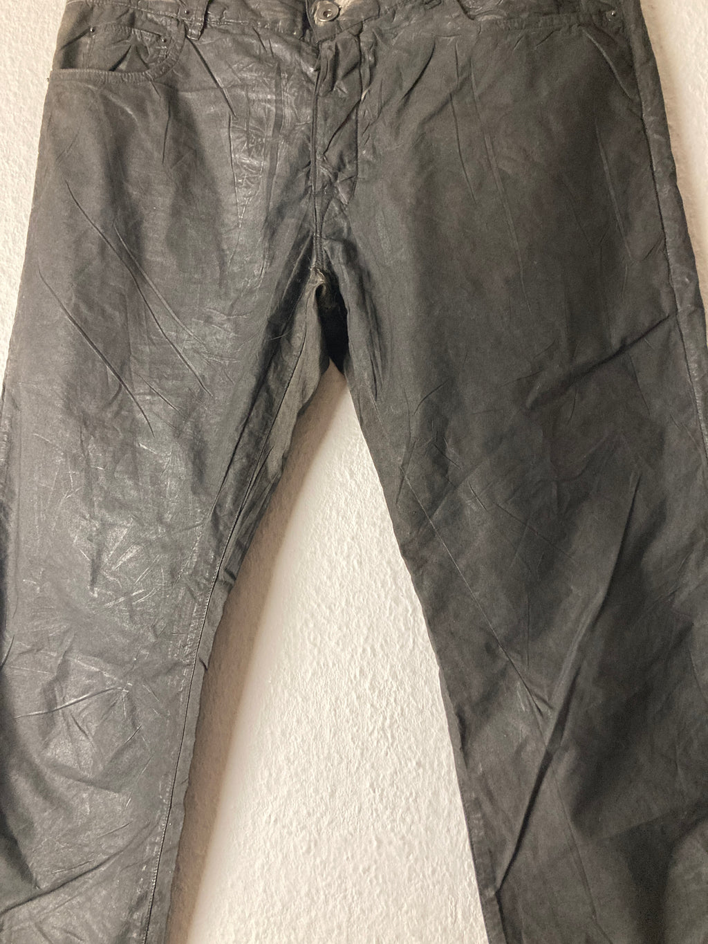 F/W 11 "LIMO" Waxed Mud Cloth Denim Jeans Rick Owens US32/M