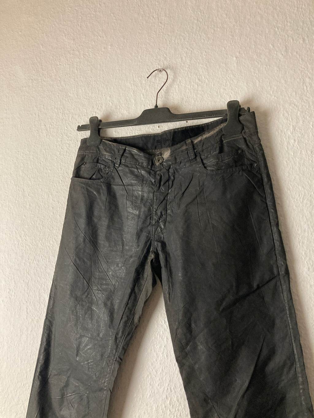 F/W 11 "LIMO" Waxed Mud Cloth Denim Jeans Rick Owens US32/M