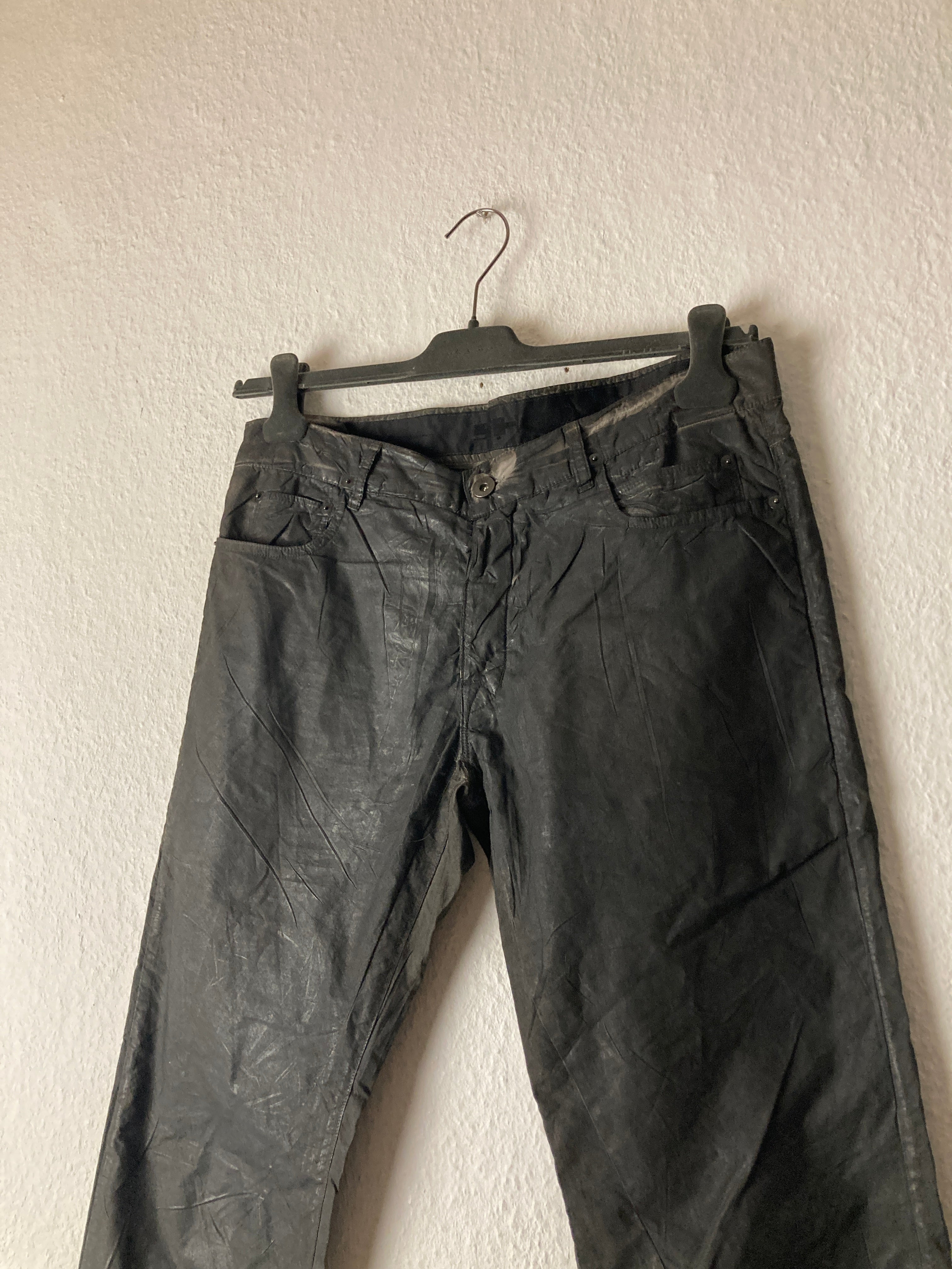 F/W 11 "LIMO" Waxed Mud Cloth Denim Jeans Rick Owens US32/M