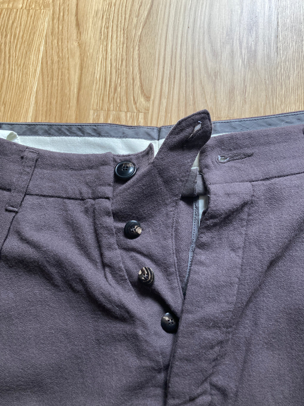 F/W 10 "GLEAM" Cropped Pleated Runway Wool Pants